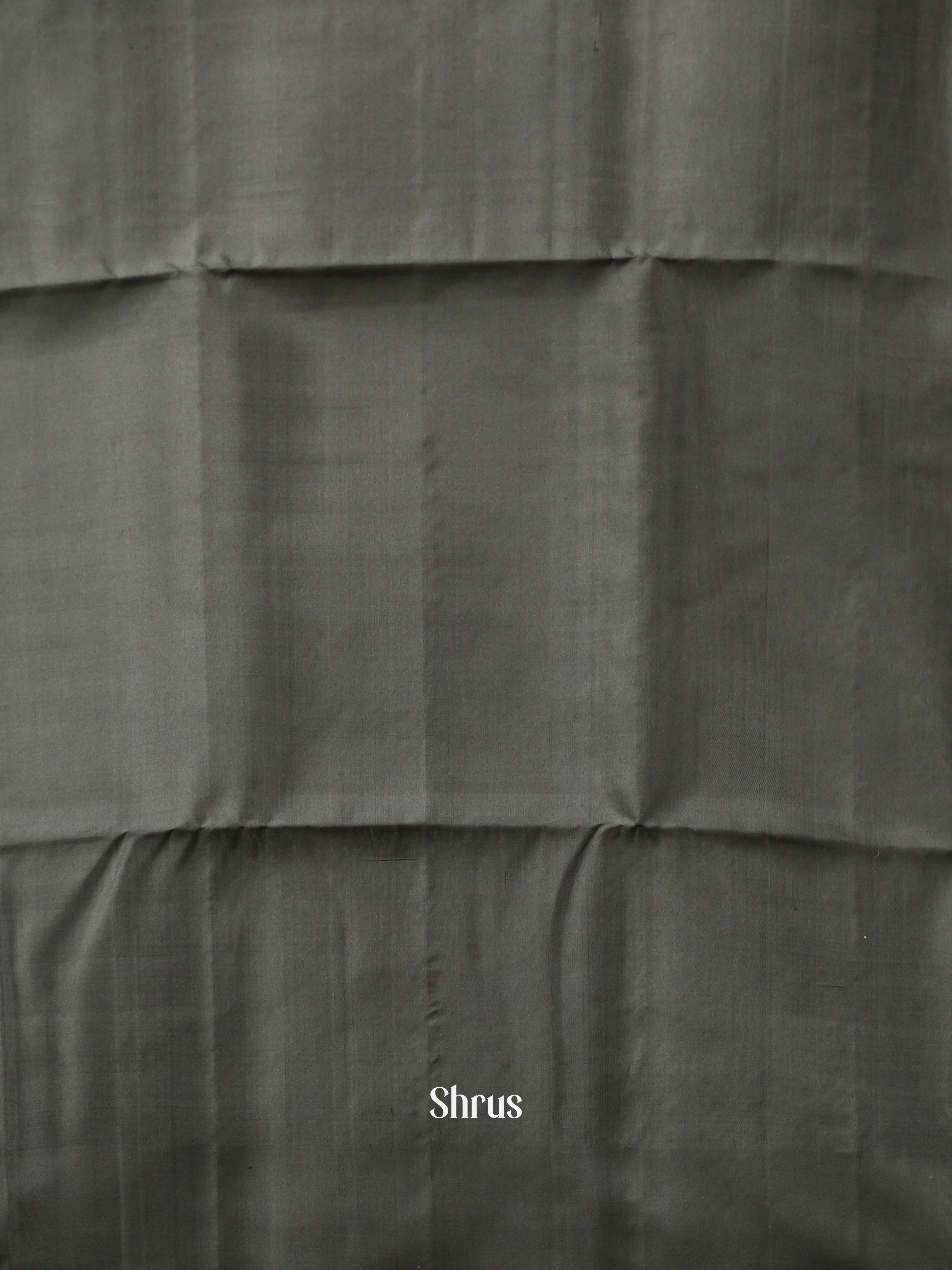 Greenish Grey & Black - Soft Silk saree - Shop on ShrusEternity.com