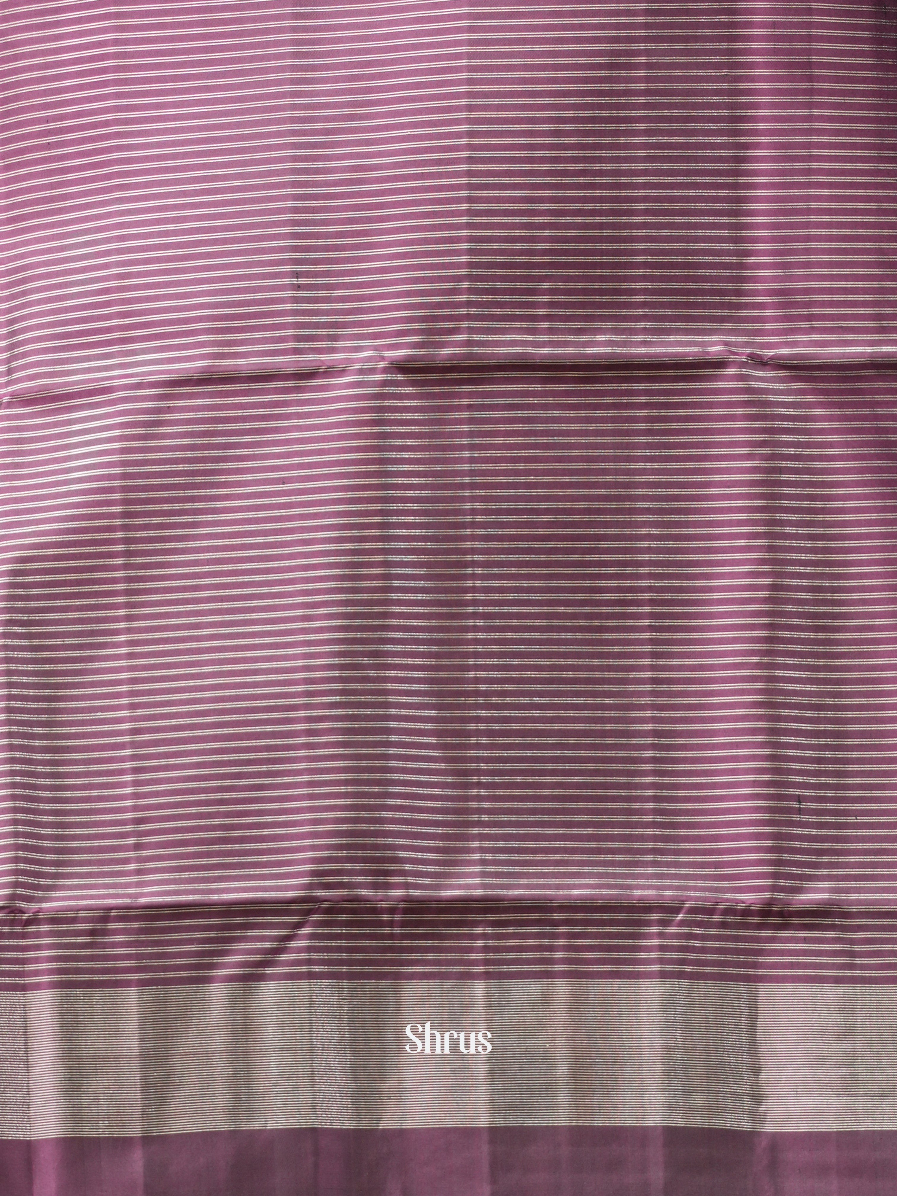 Goldish Brown & Purple - Soft Silk Saree - Shop on ShrusEternity.com