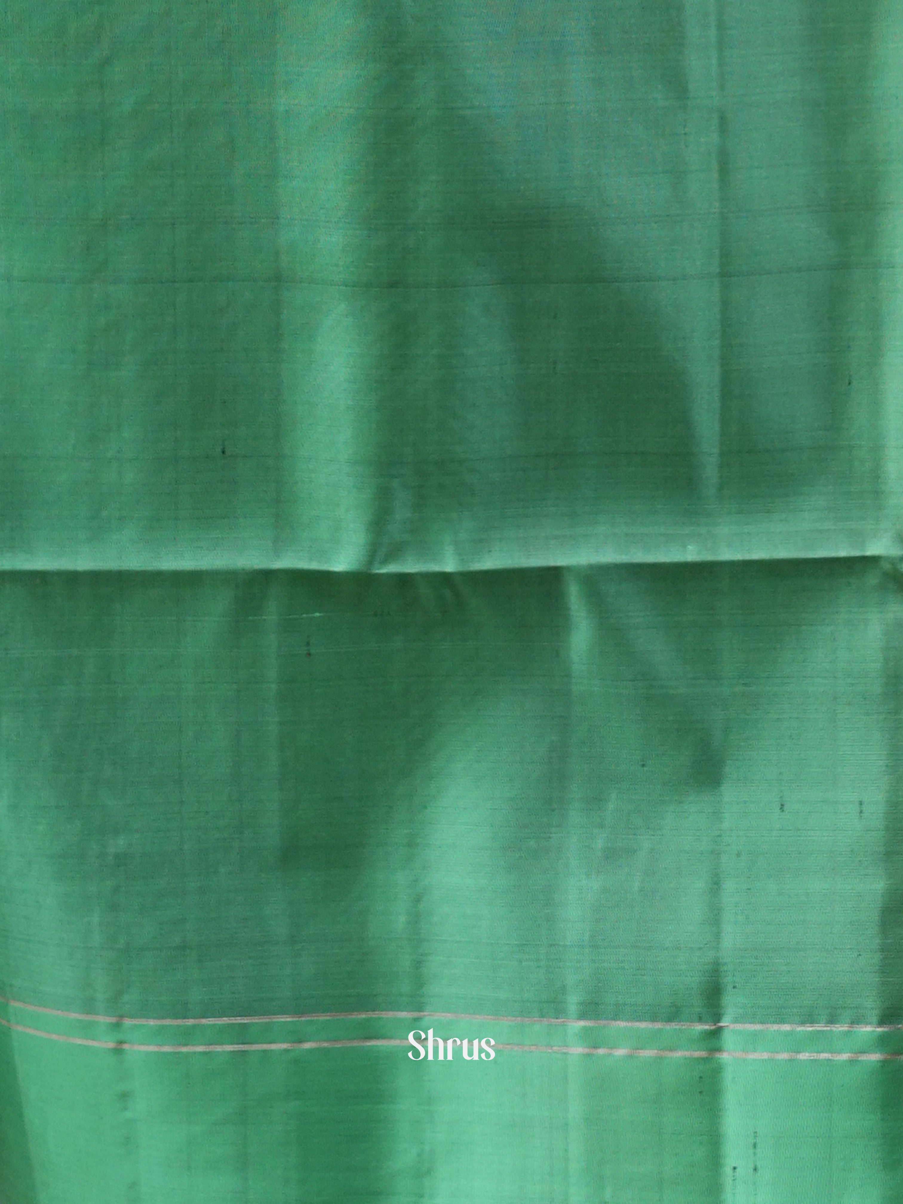 Green & Teal - Soft Silk Saree - Shop on ShrusEternity.com