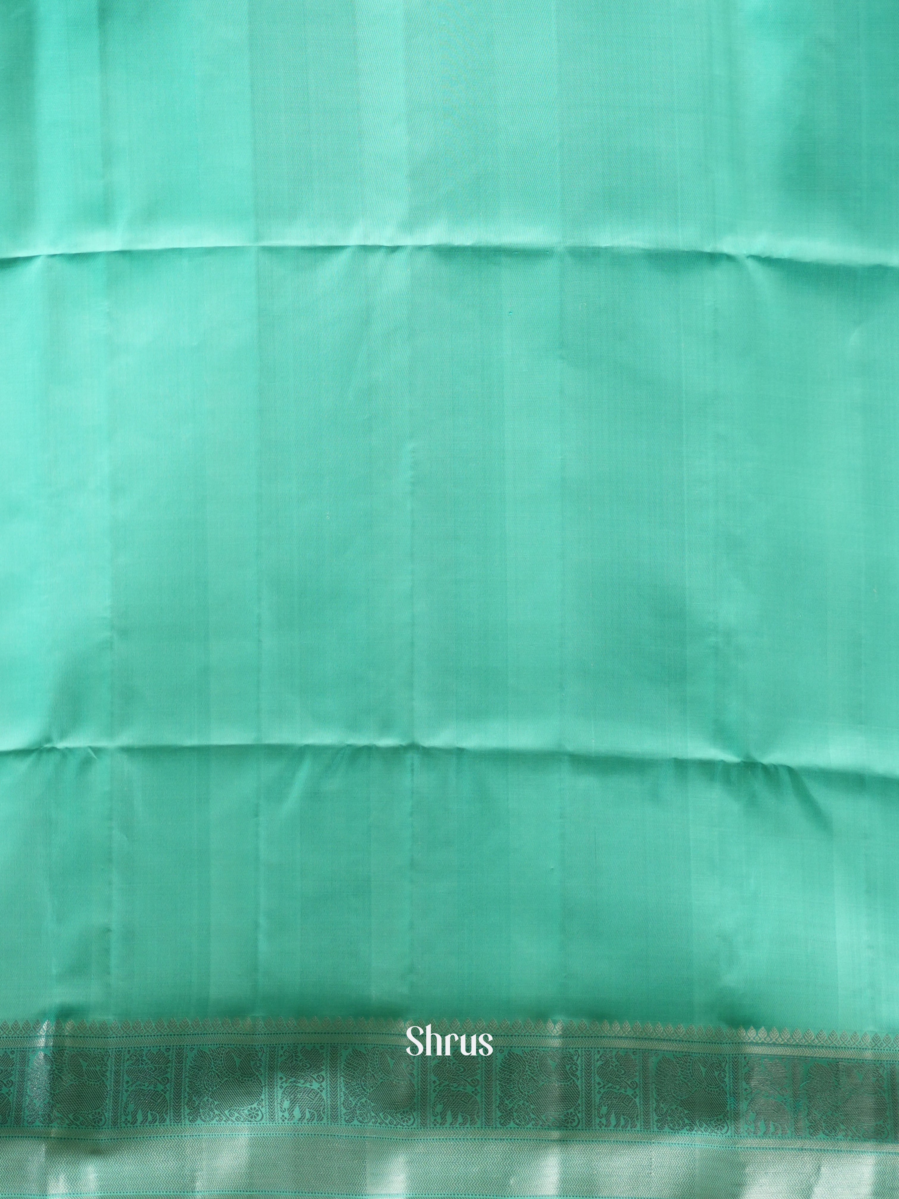 Teal Green(Single tone) - Soft Silk Saree - Shop on ShrusEternity.com