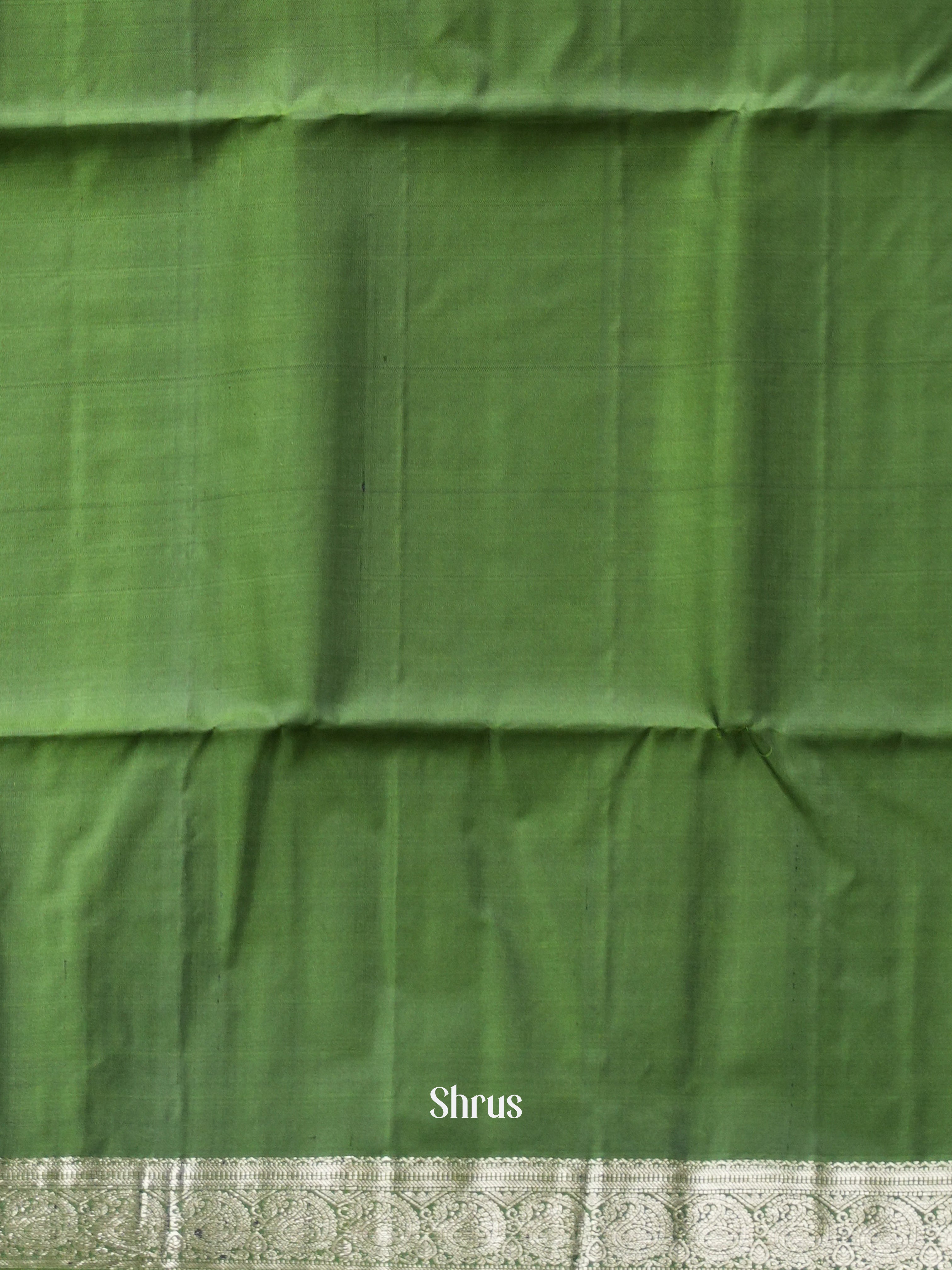 Black & Green - Soft Silk Saree - Shop on ShrusEternity.com
