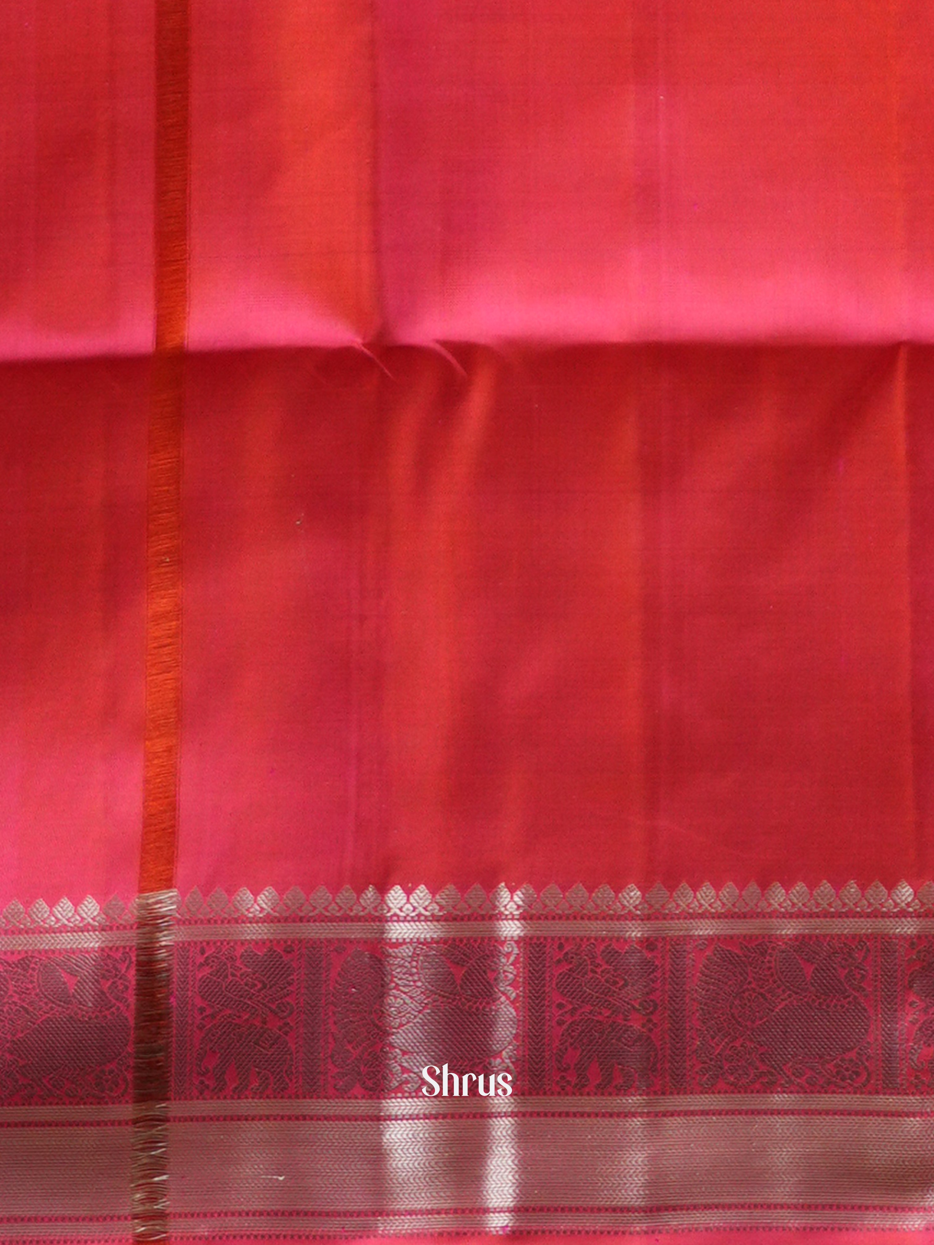 Red(Single Tone) - Soft Silk Saree - Shop on ShrusEternity.com
