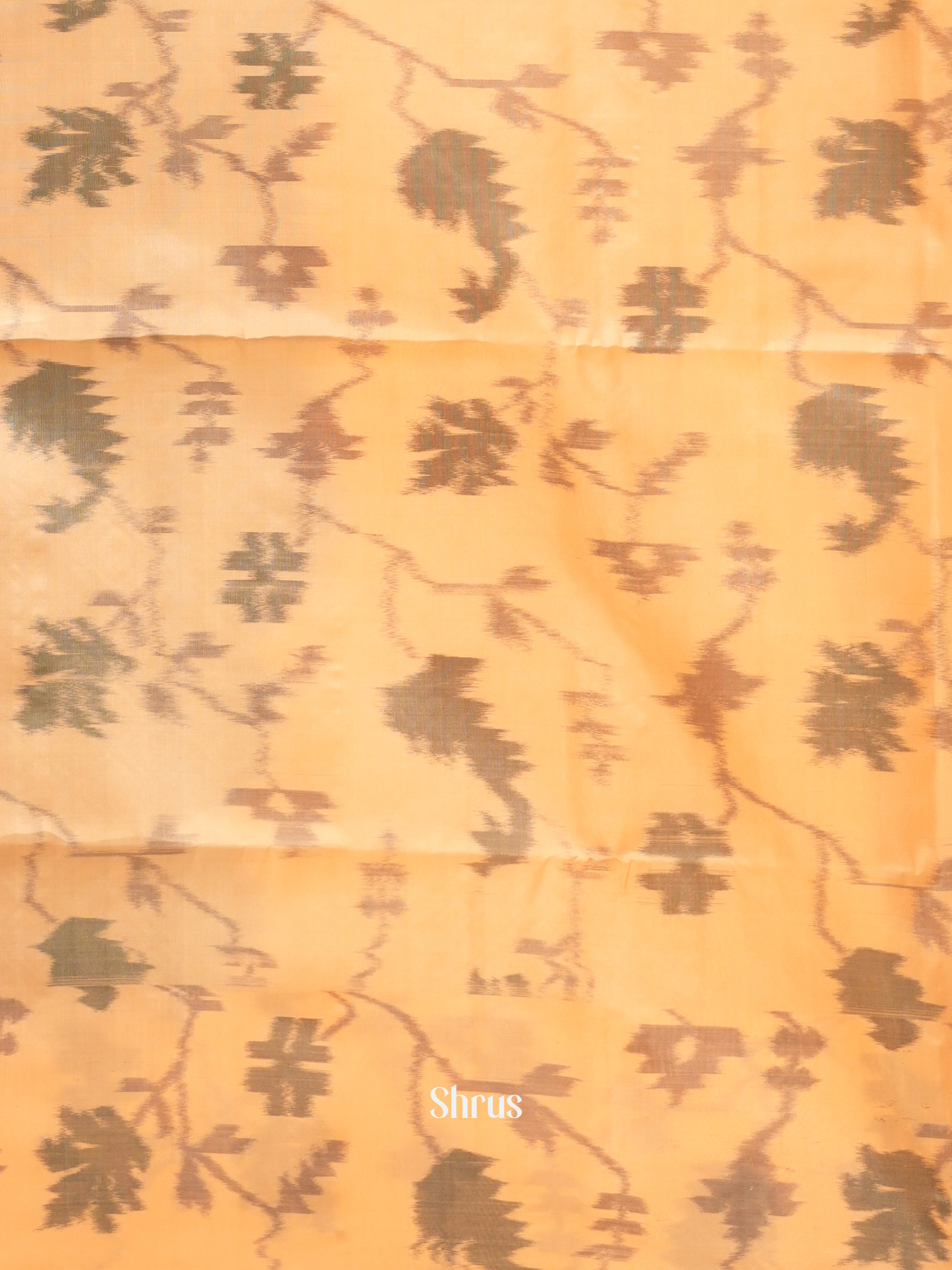 Black & Peach - Soft Silk Saree-2