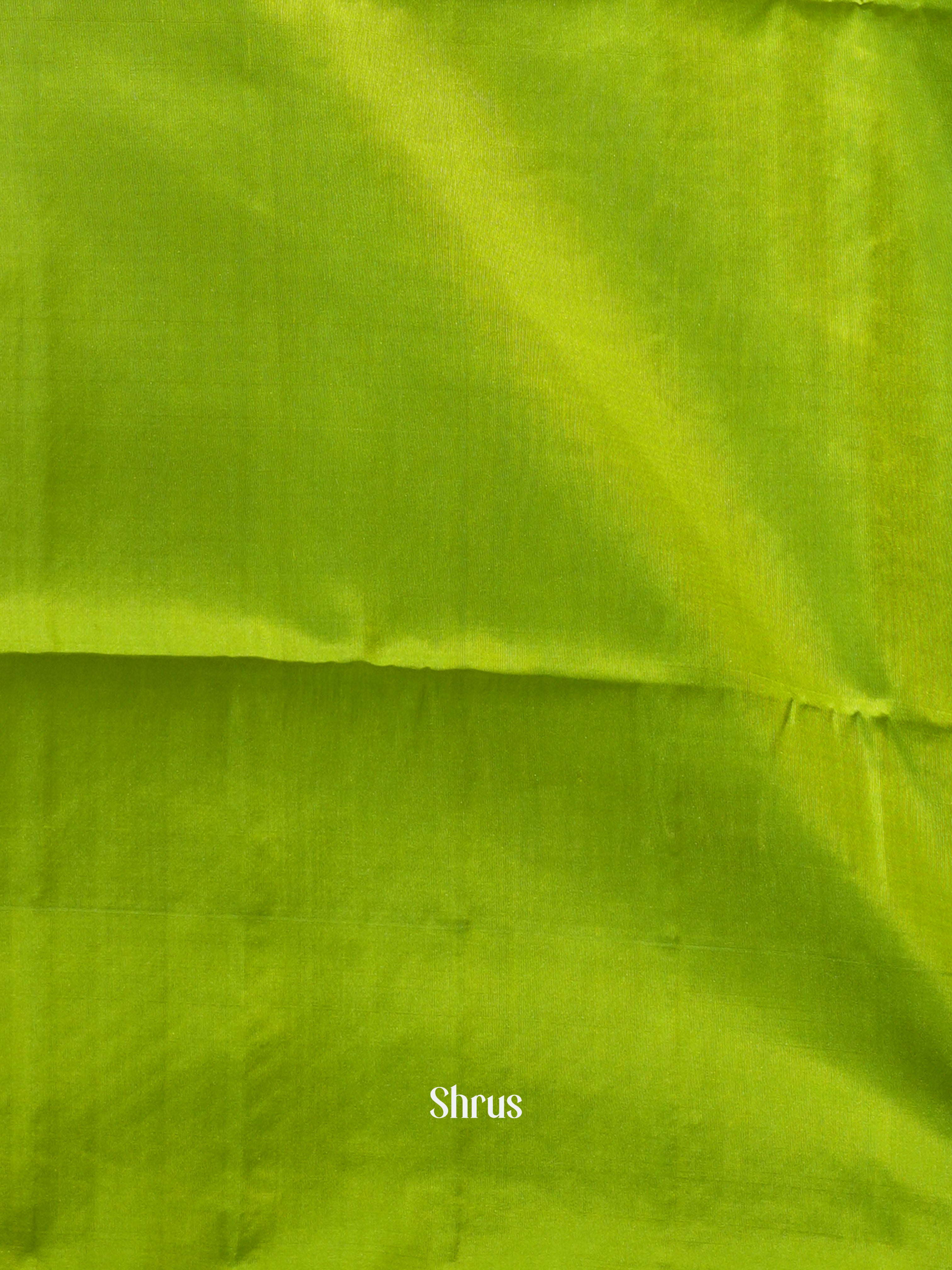 Blue & Green - Soft Silk Saree-2