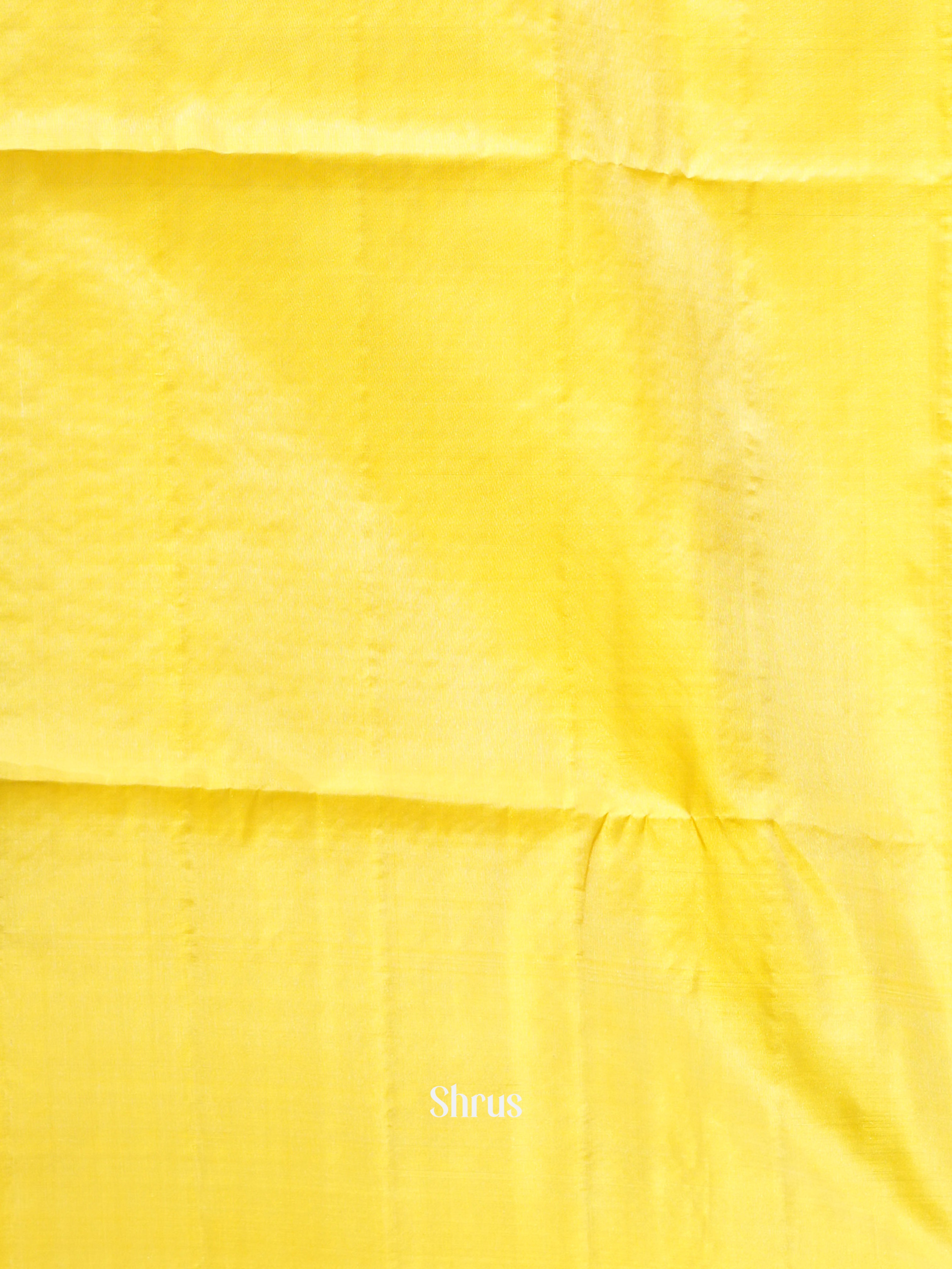 Blue & Yellow - Soft Silk Saree - Shop on ShrusEternity.com