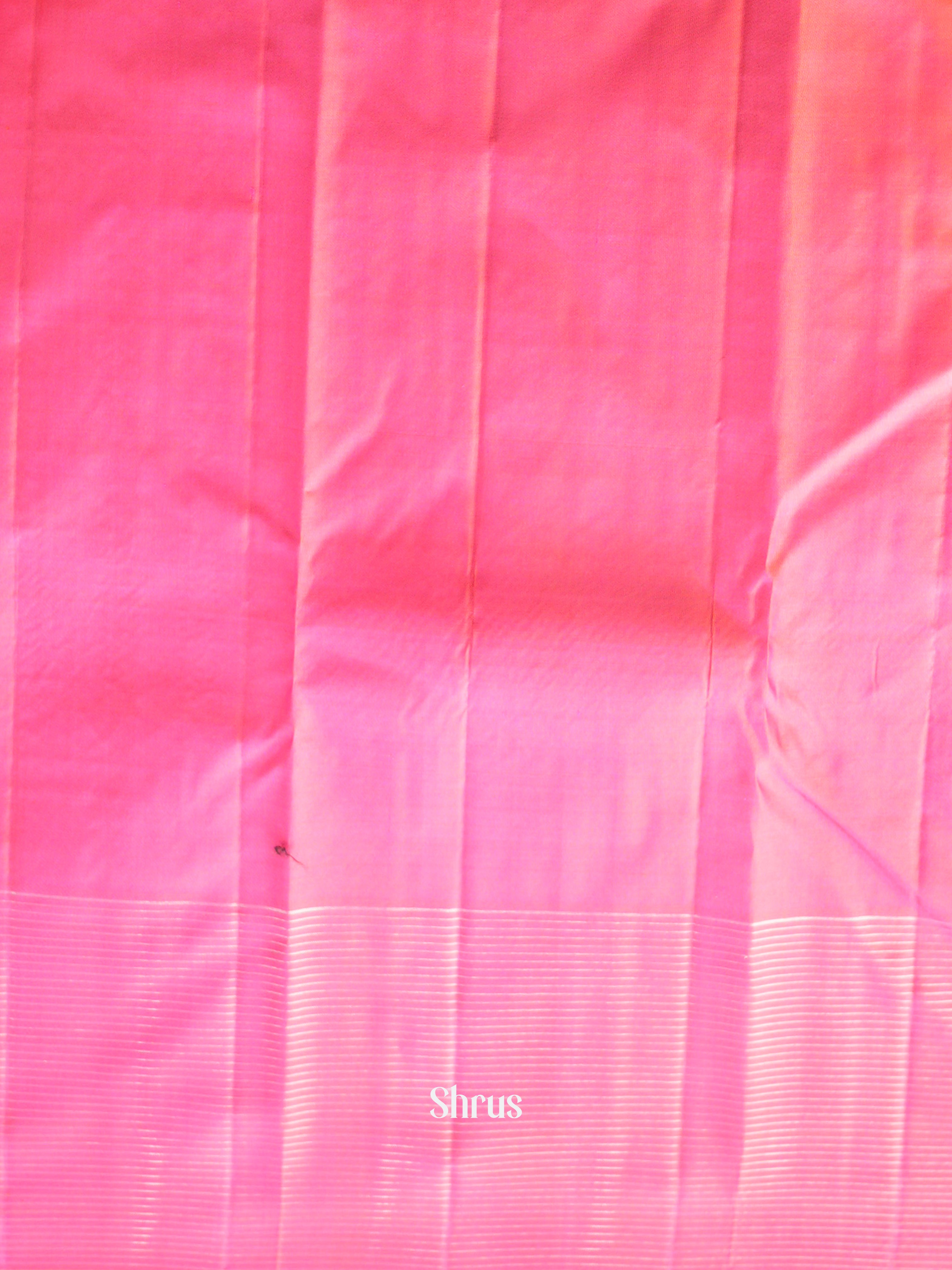 Green & Pink - Soft Silk Saree - Shop on ShrusEternity.com
