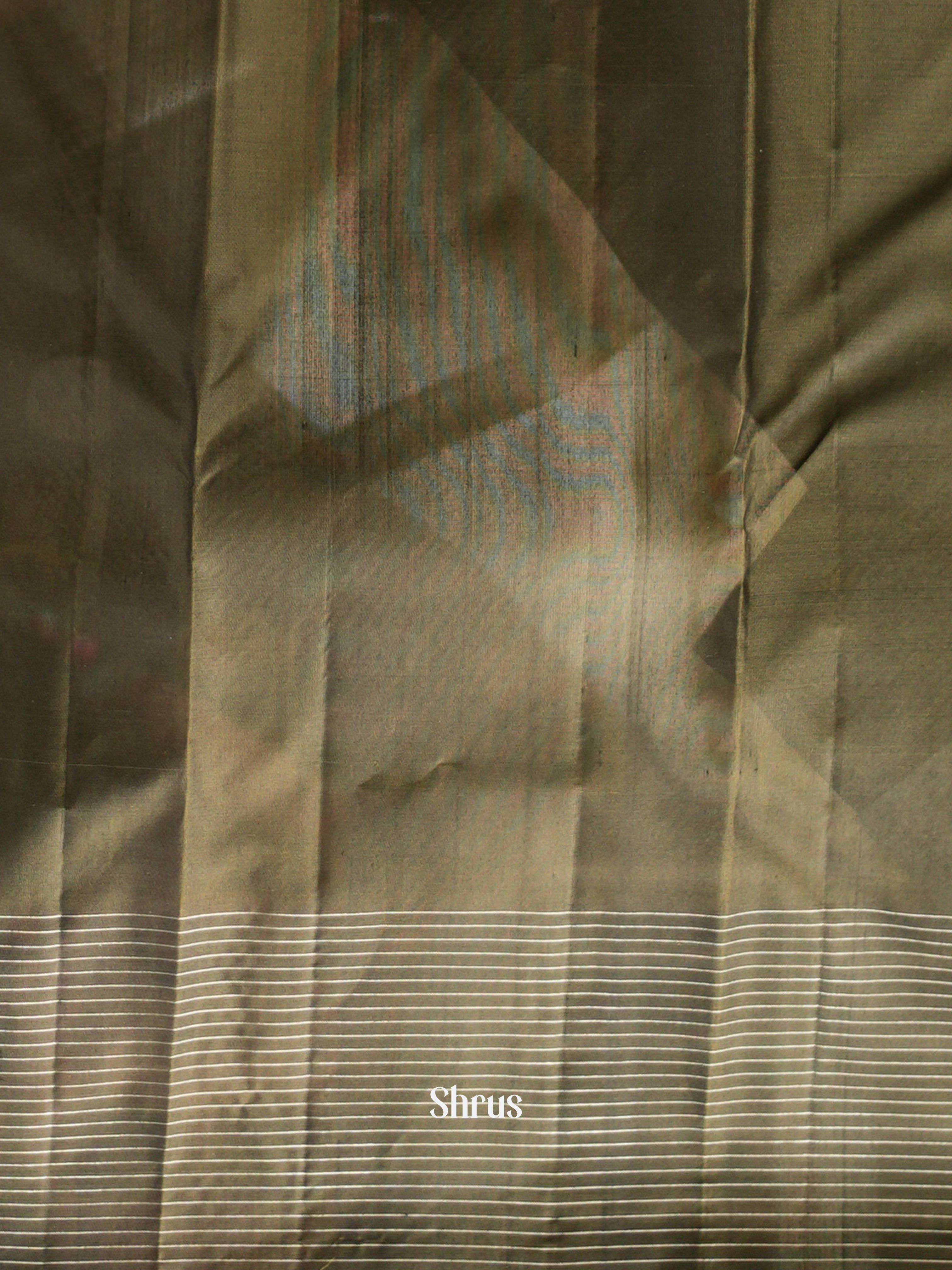 Cream & Black - Soft Silk Saree - Shop on ShrusEternity.com