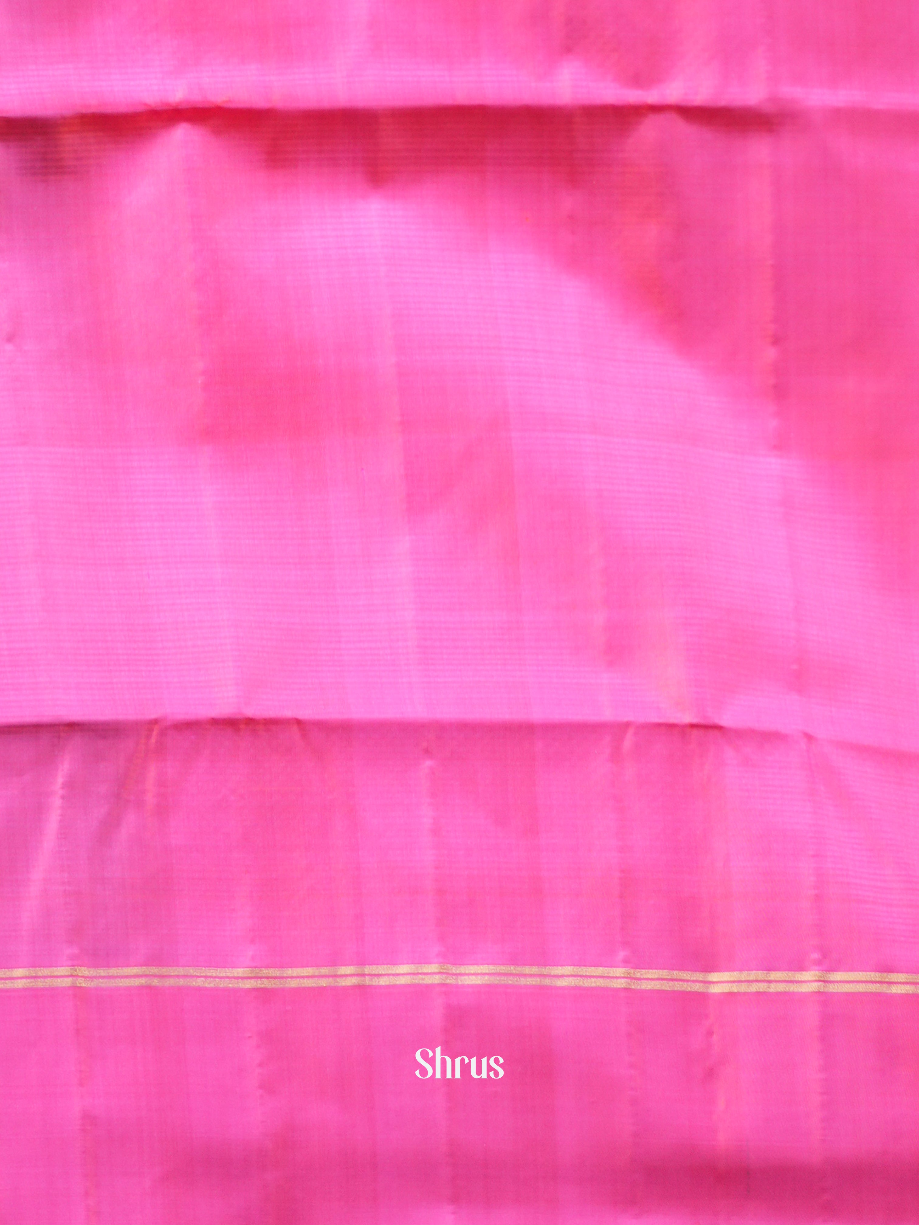 Green & Pink - Soft Silk Saree - Shop on ShrusEternity.com