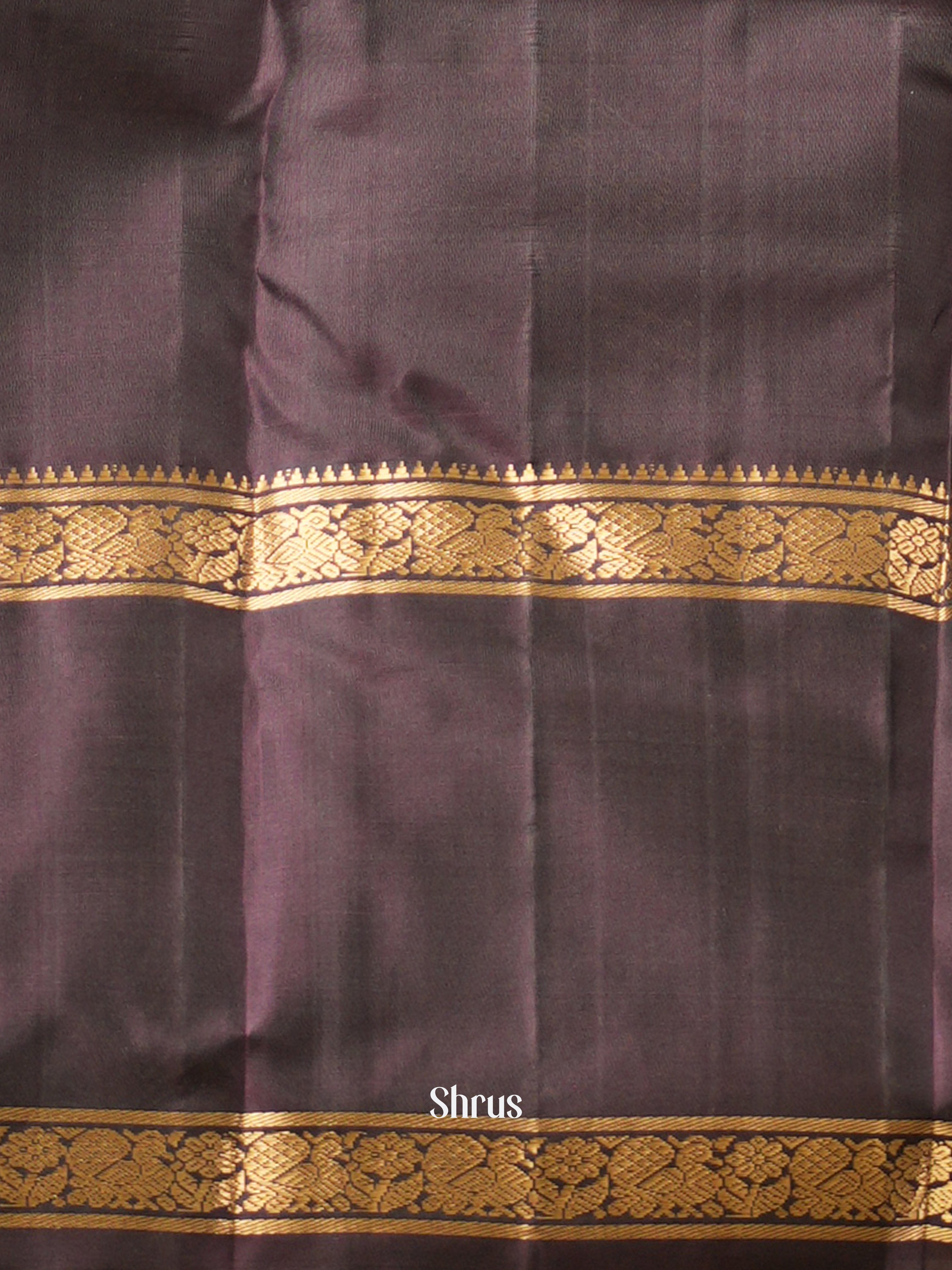 Yellow & Black - Soft Silk Saree - Shop on ShrusEternity.com