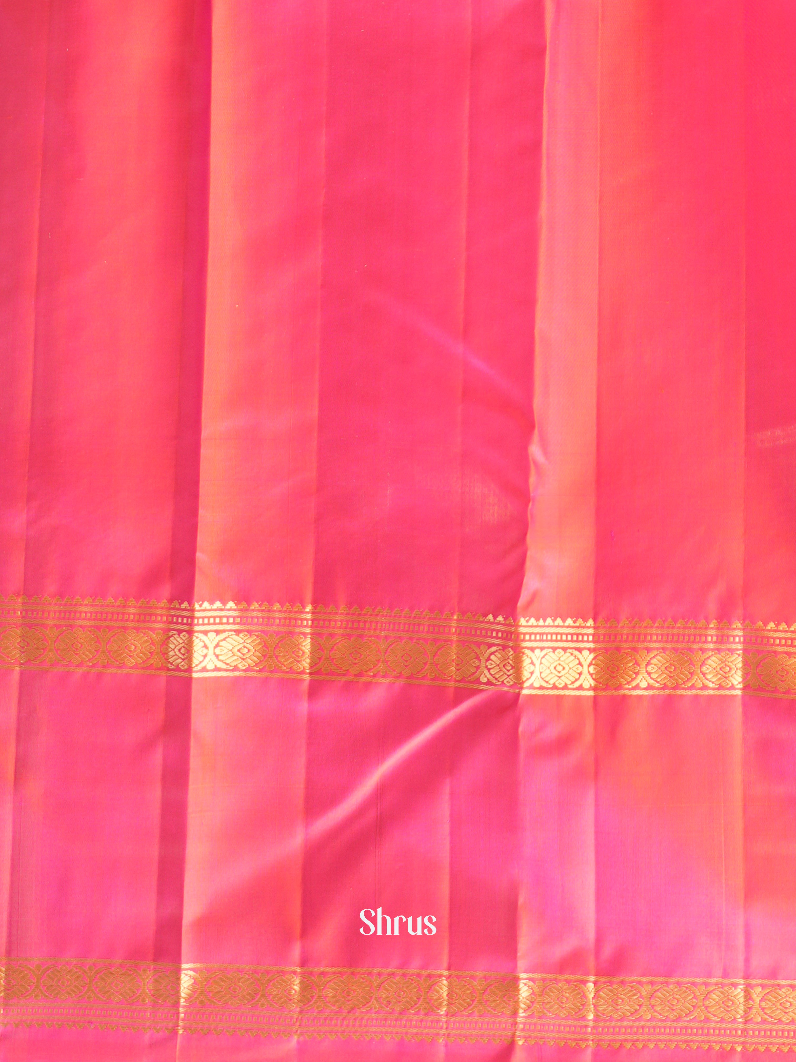 Green & Pink - Soft Silk Saree - Shop on ShrusEternity.com