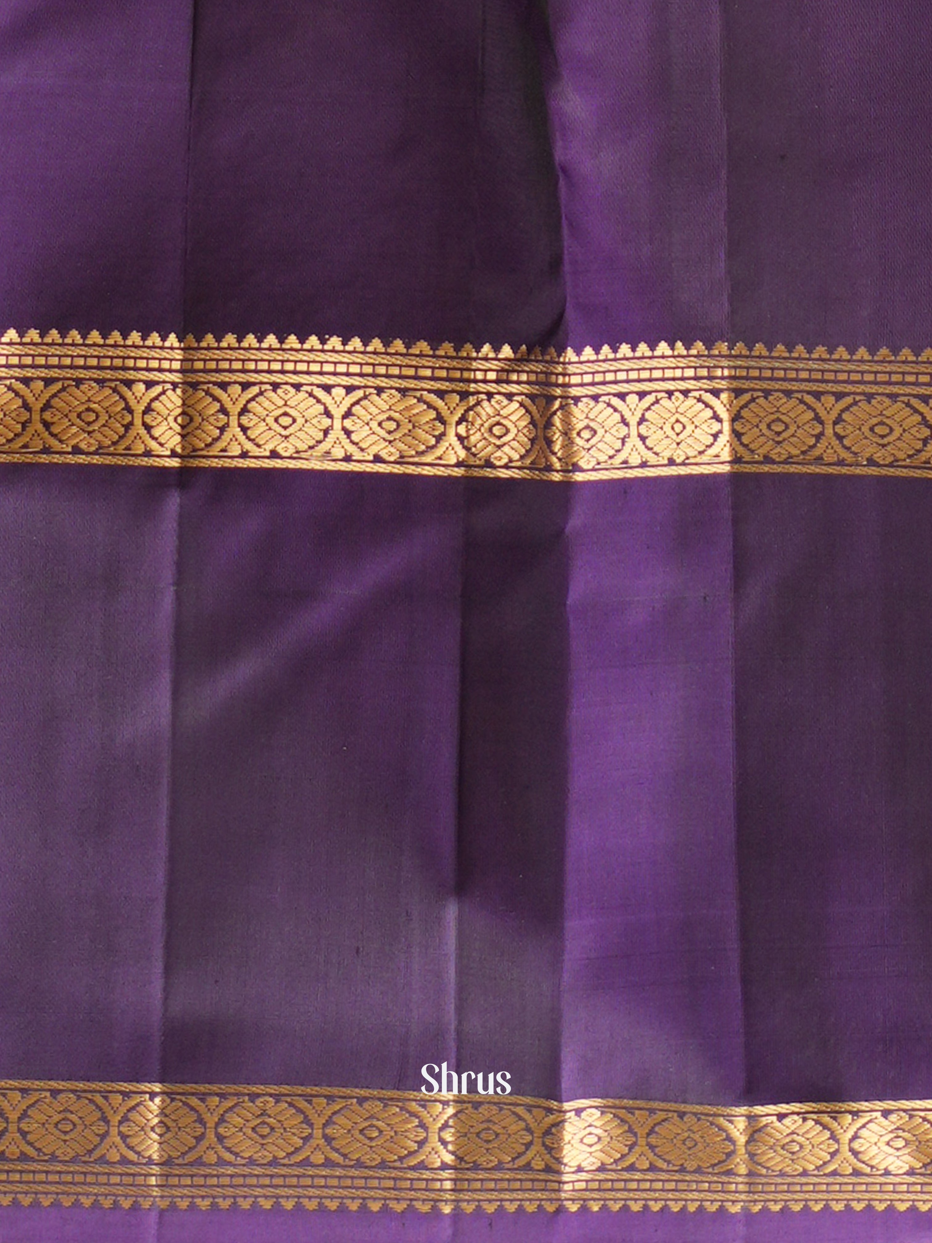 Pista Green & Violet - Soft Silk Saree - Shop on ShrusEternity.com