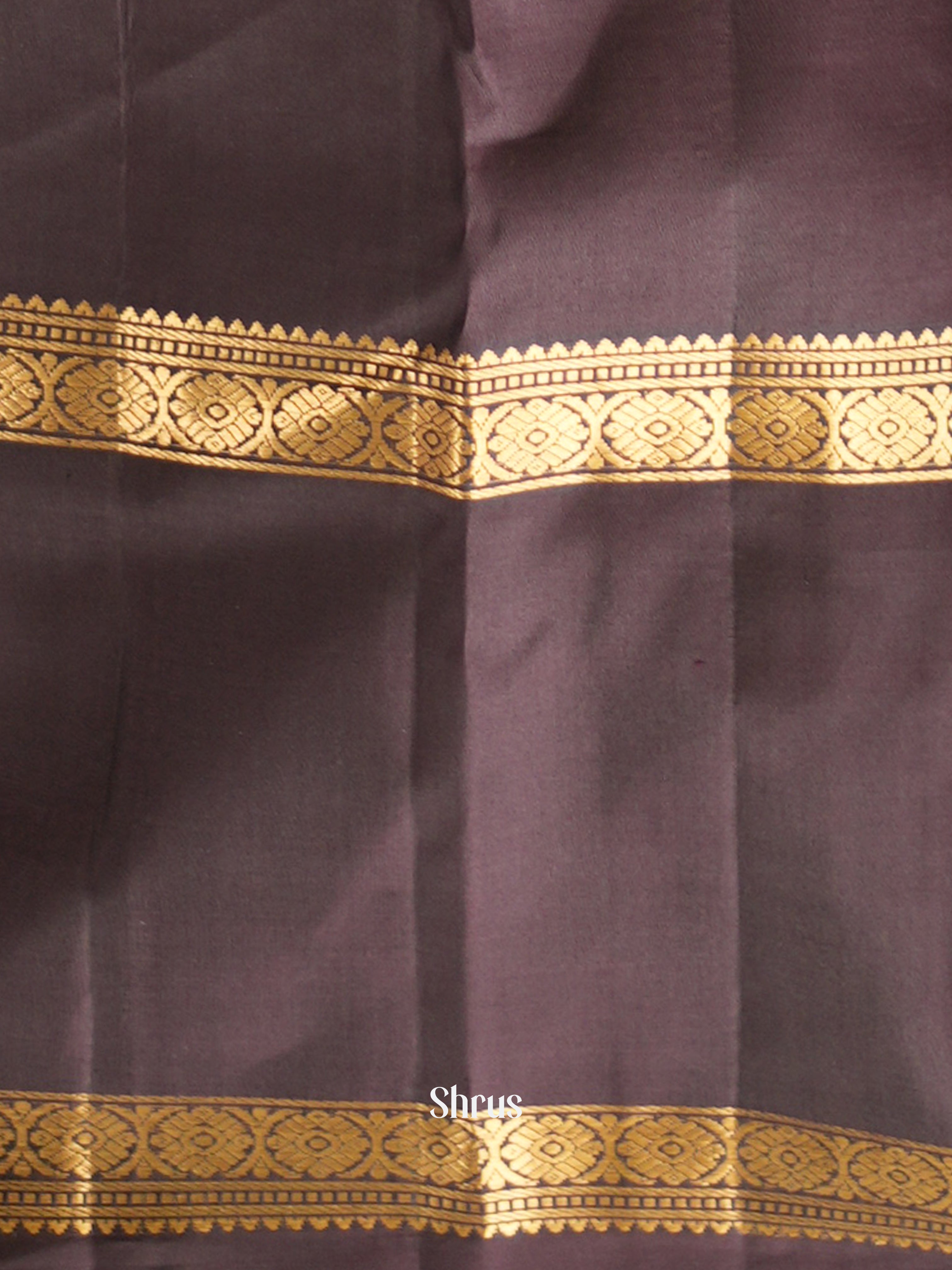 Teal green & Brown - Soft Silk Saree - Shop on ShrusEternity.com