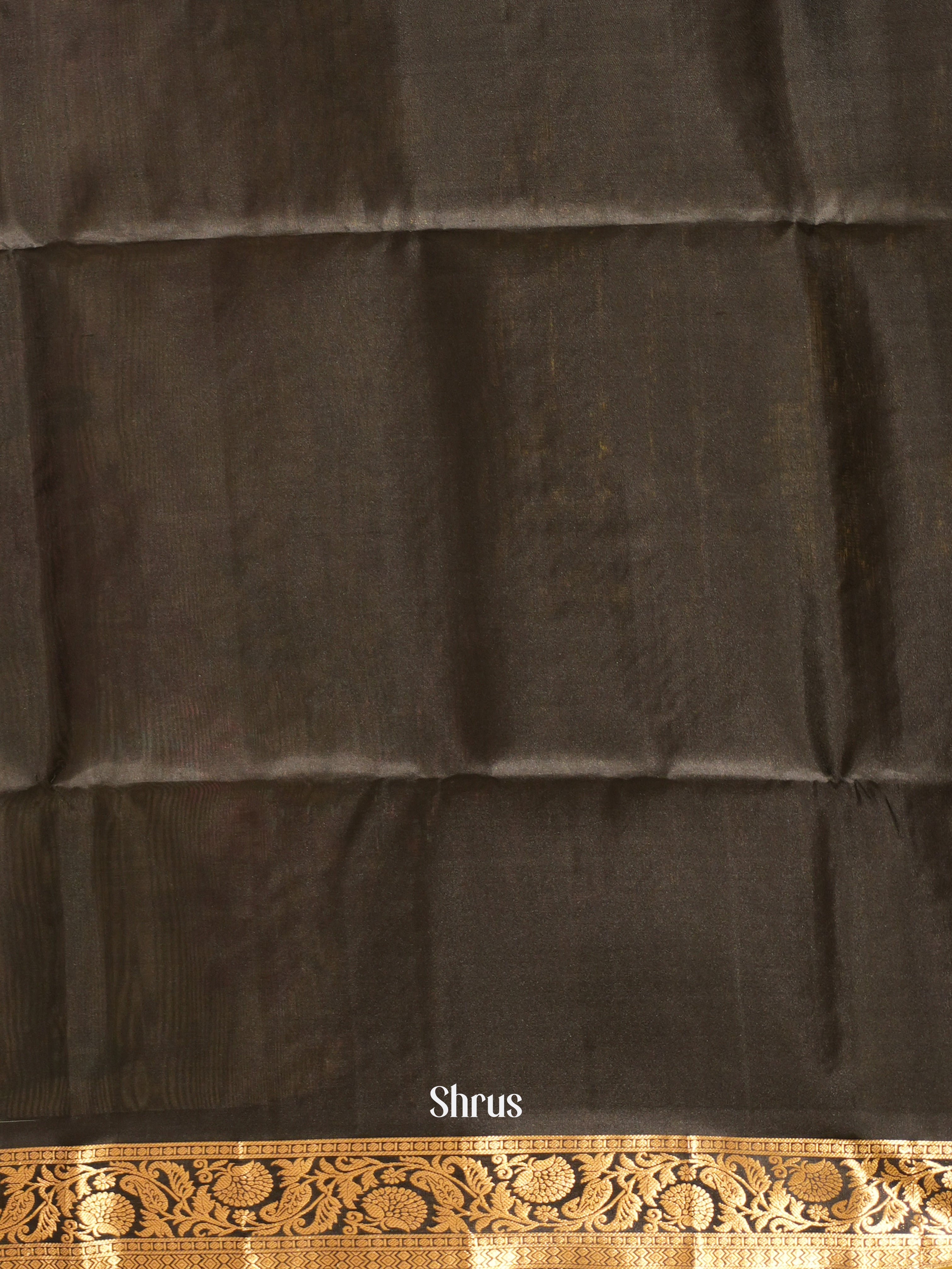 Grey & Black - Soft Silk Saree - Shop on ShrusEternity.com