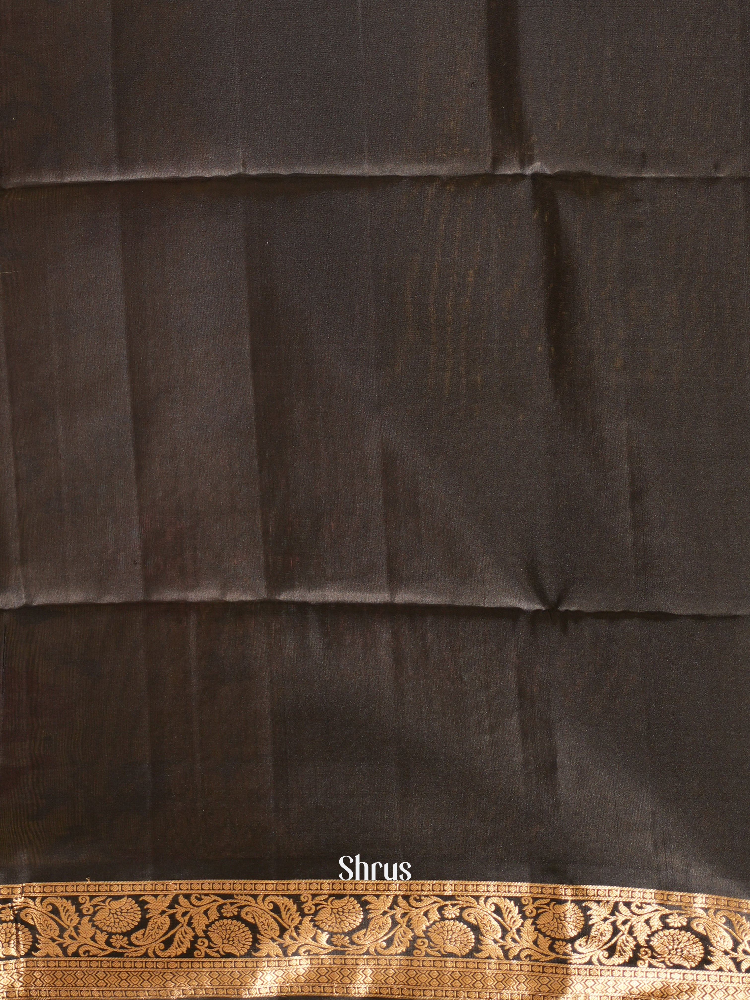 Gold & Black - Soft Silk Saree - Shop on ShrusEternity.com