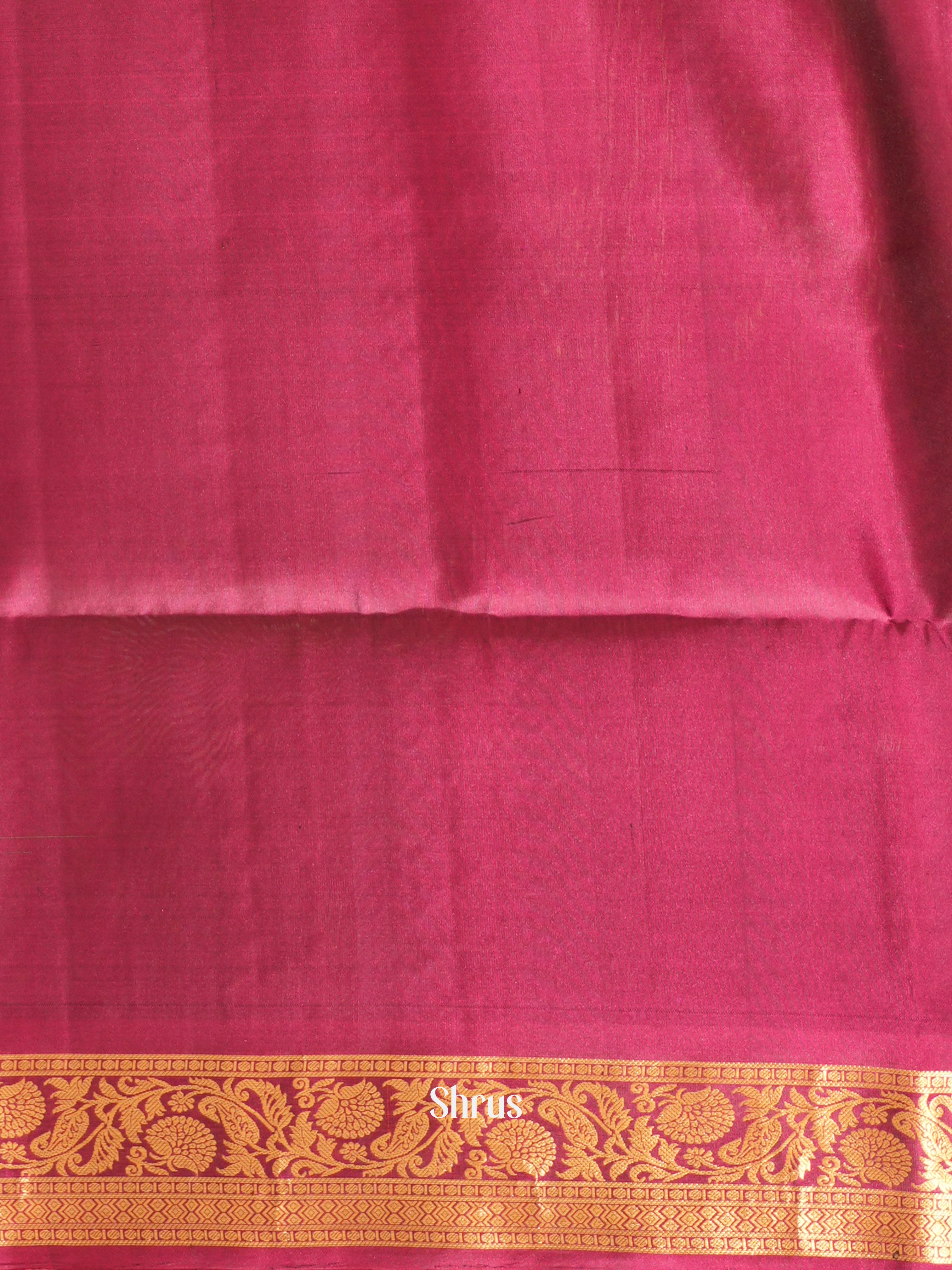 Green & Majenta - Soft Silk Saree - Shop on ShrusEternity.com