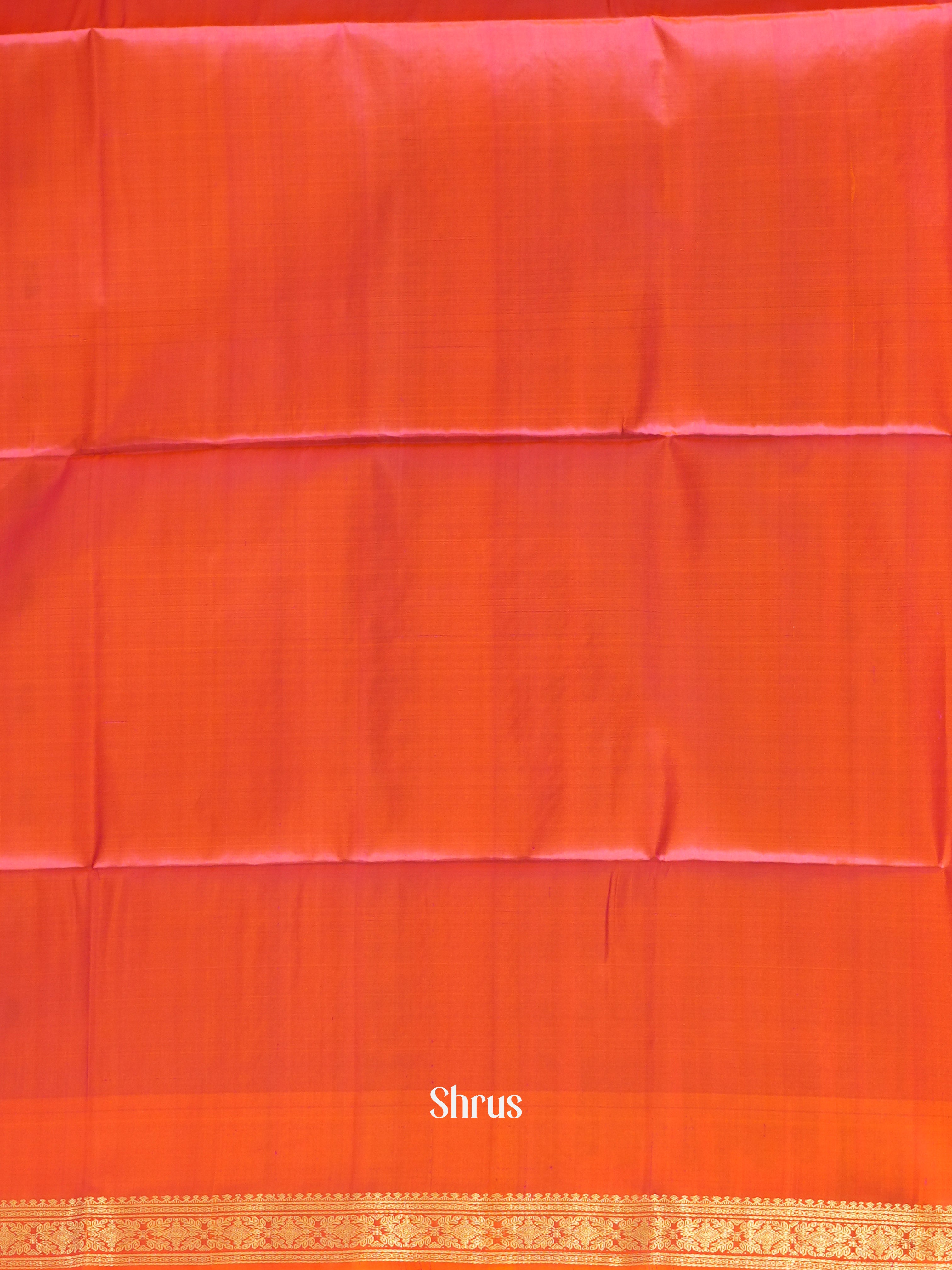 Mustardy Green & Orange - Soft Silk - Shop on ShrusEternity.com