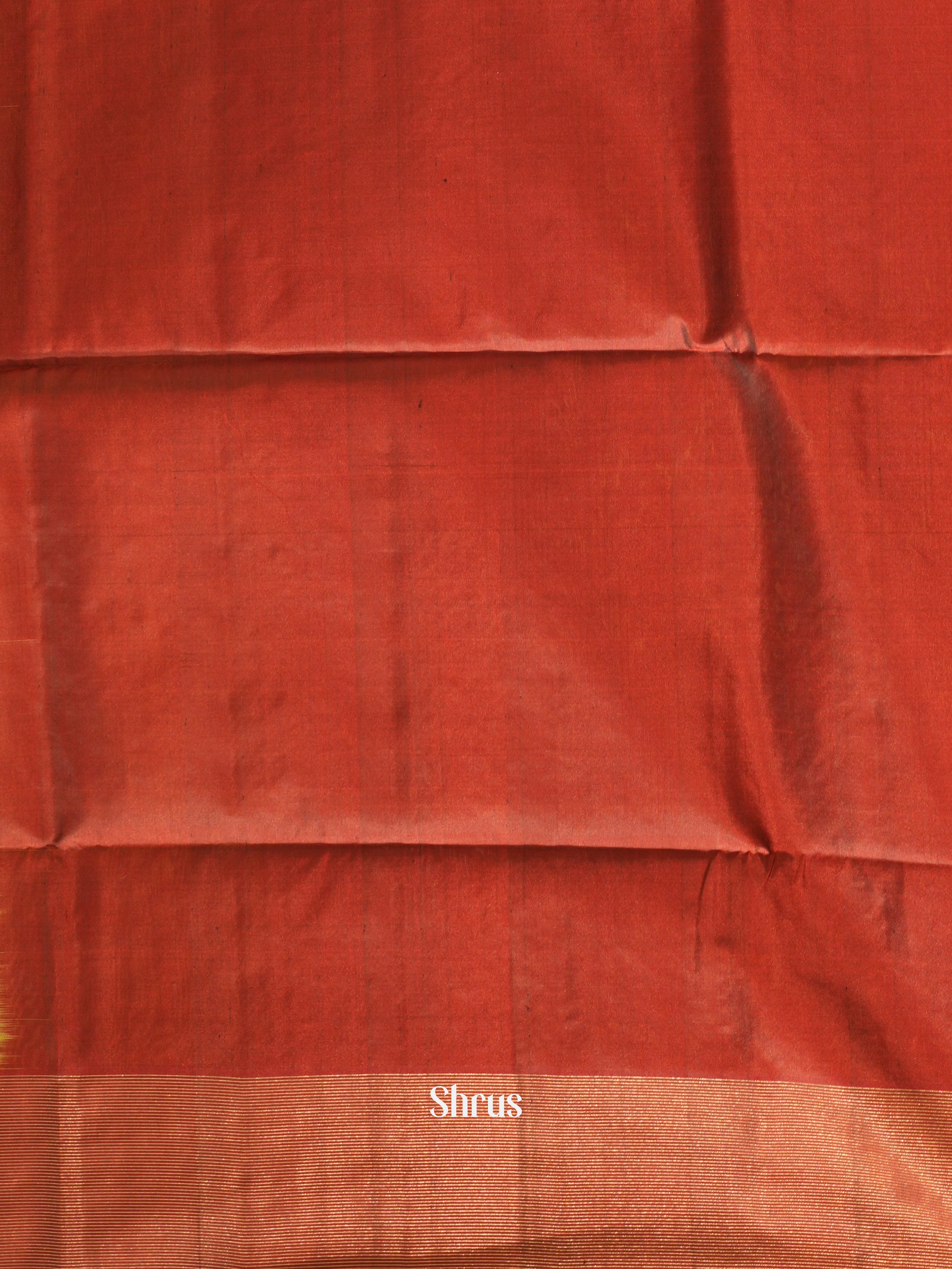 Green & Brown - Soft Silk Saree - Shop on ShrusEternity.com