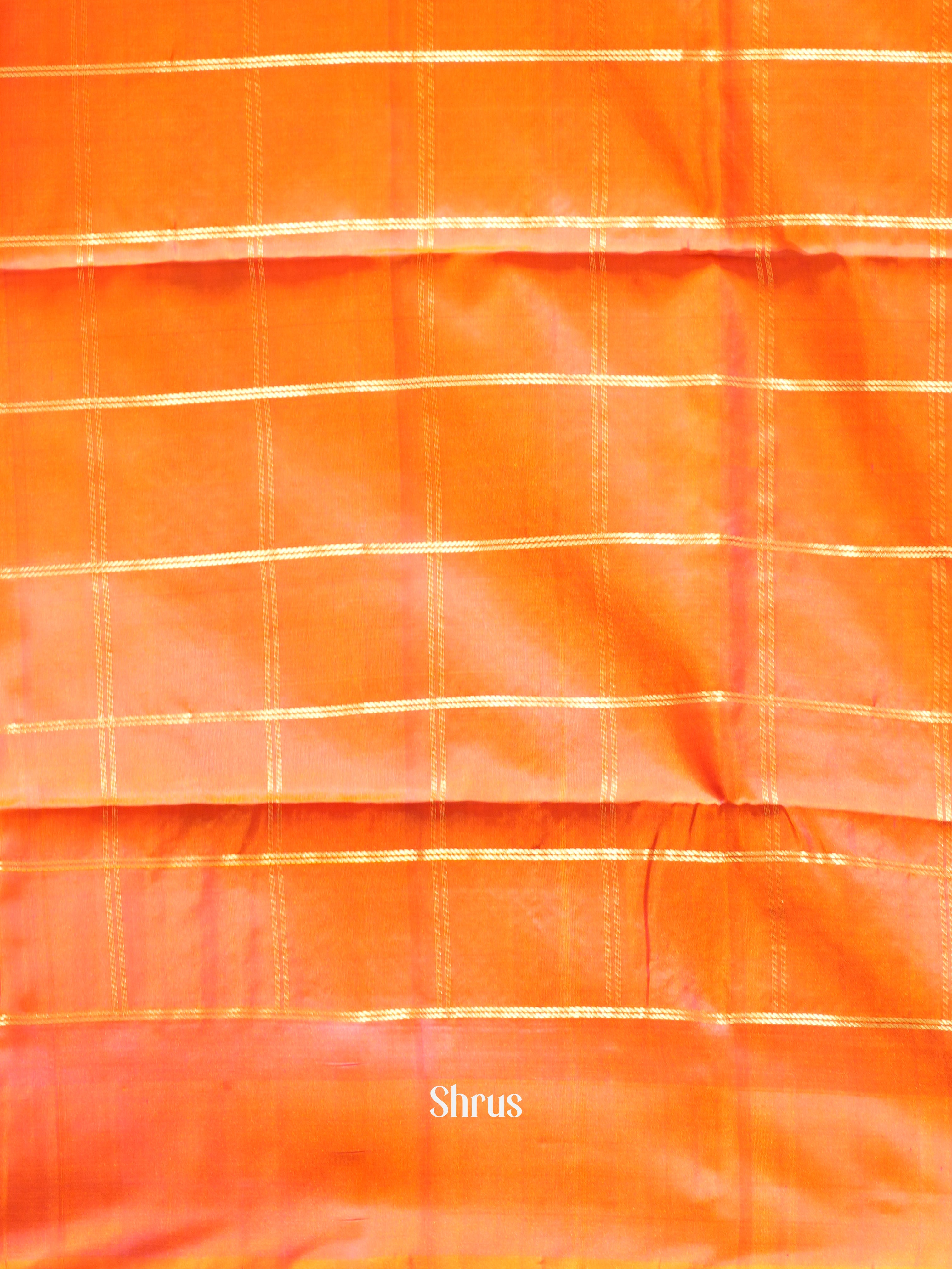 Yellow & Orangish Pink - Soft Silk Saree - Shop on ShrusEternity.com