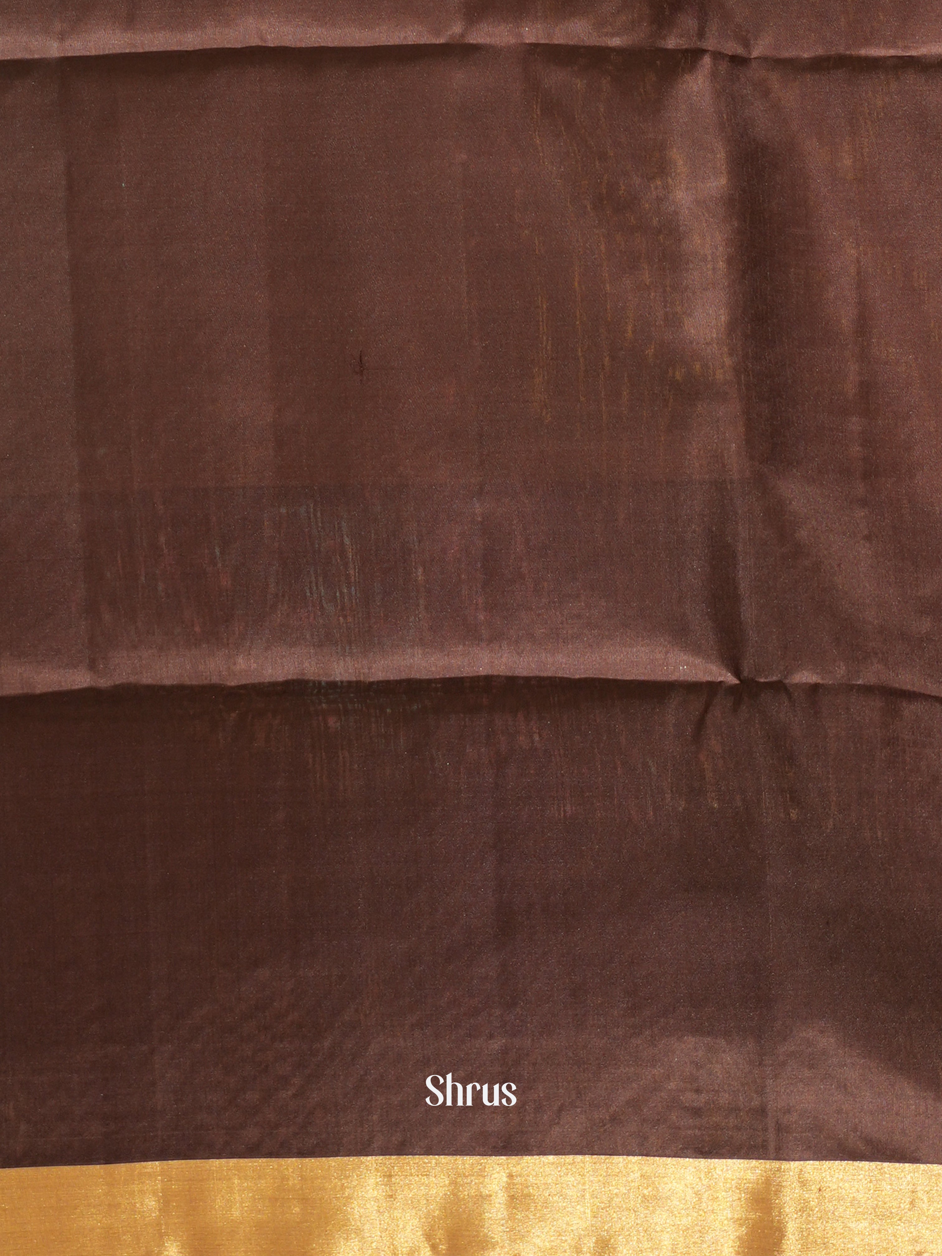 Green & Brown - Soft Silk Saree - Shop on ShrusEternity.com