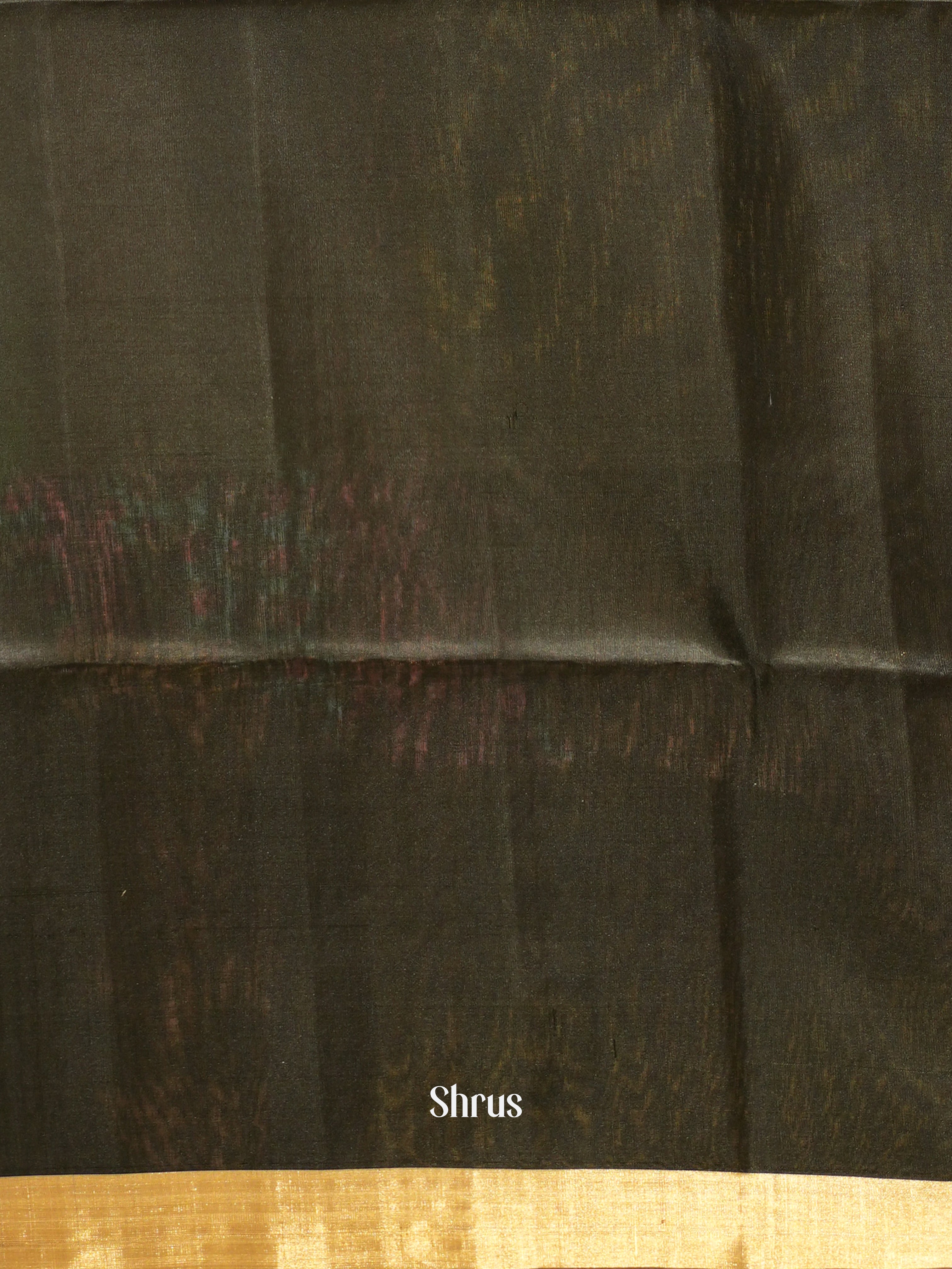 Green & Black - Soft Silk Saree - Shop on ShrusEternity.com