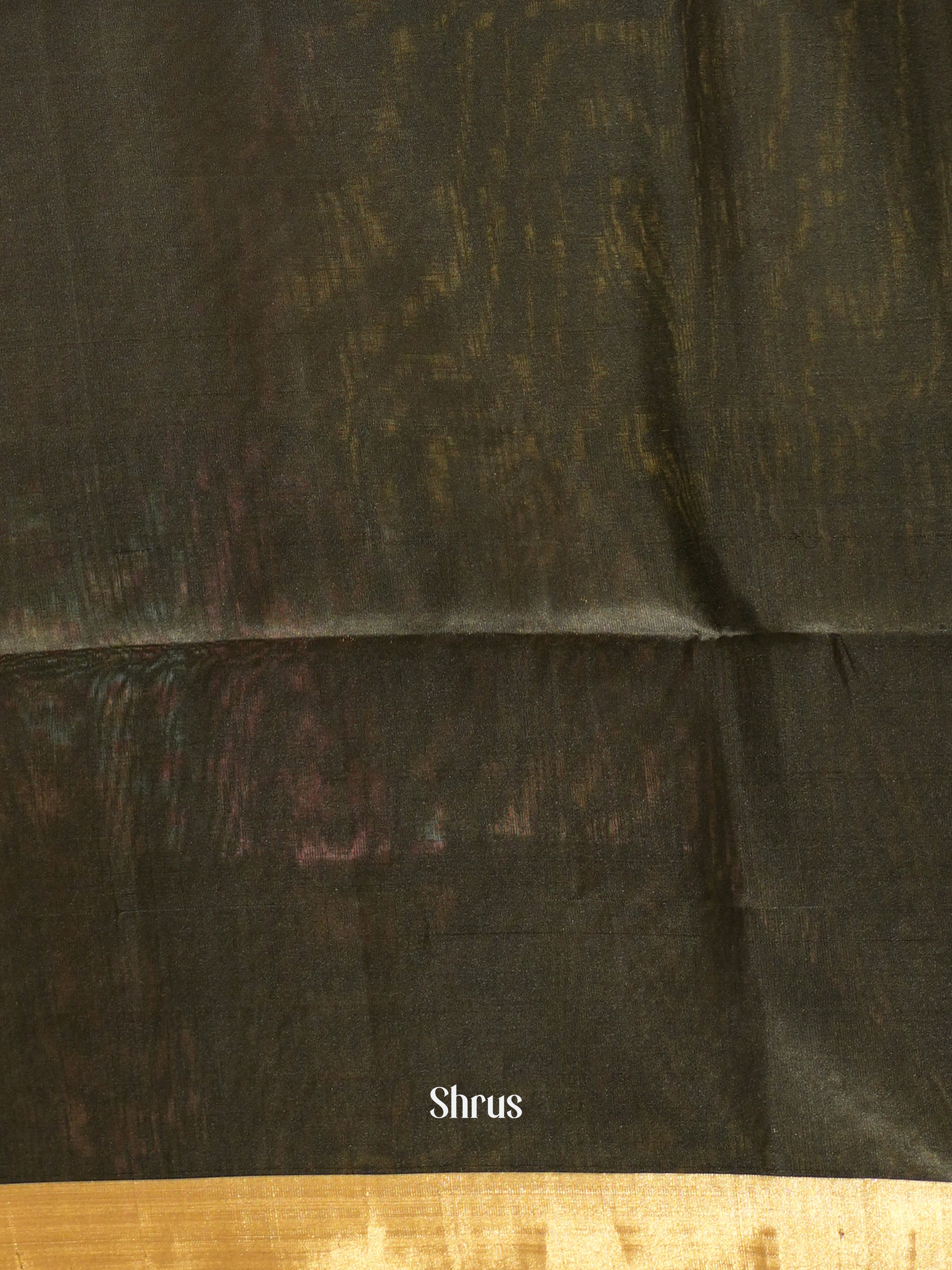 Dusty Brown & Black - Soft Silk Saree - Shop on ShrusEternity.com