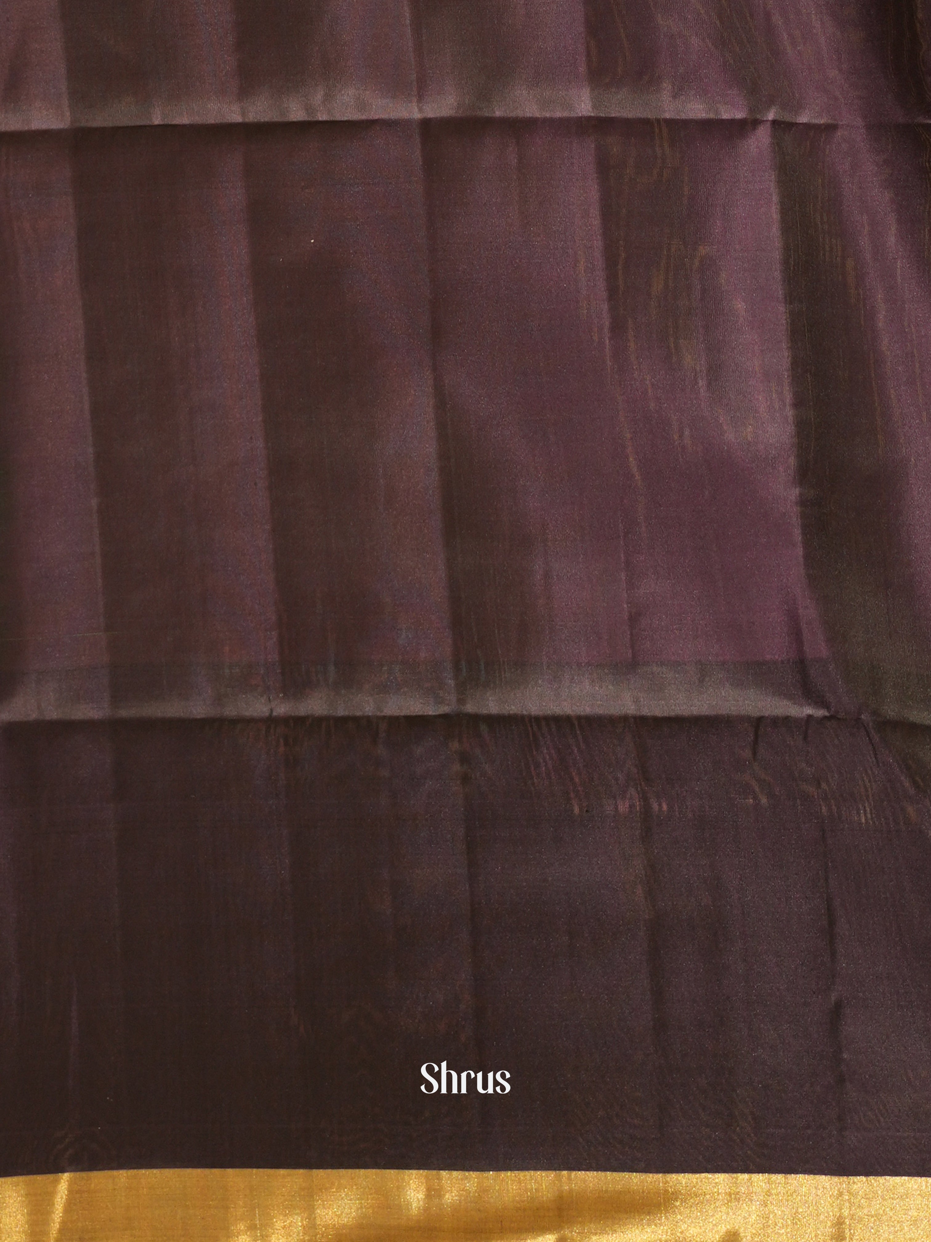 Green & Brown - Soft Silk Saree - Shop on ShrusEternity.com