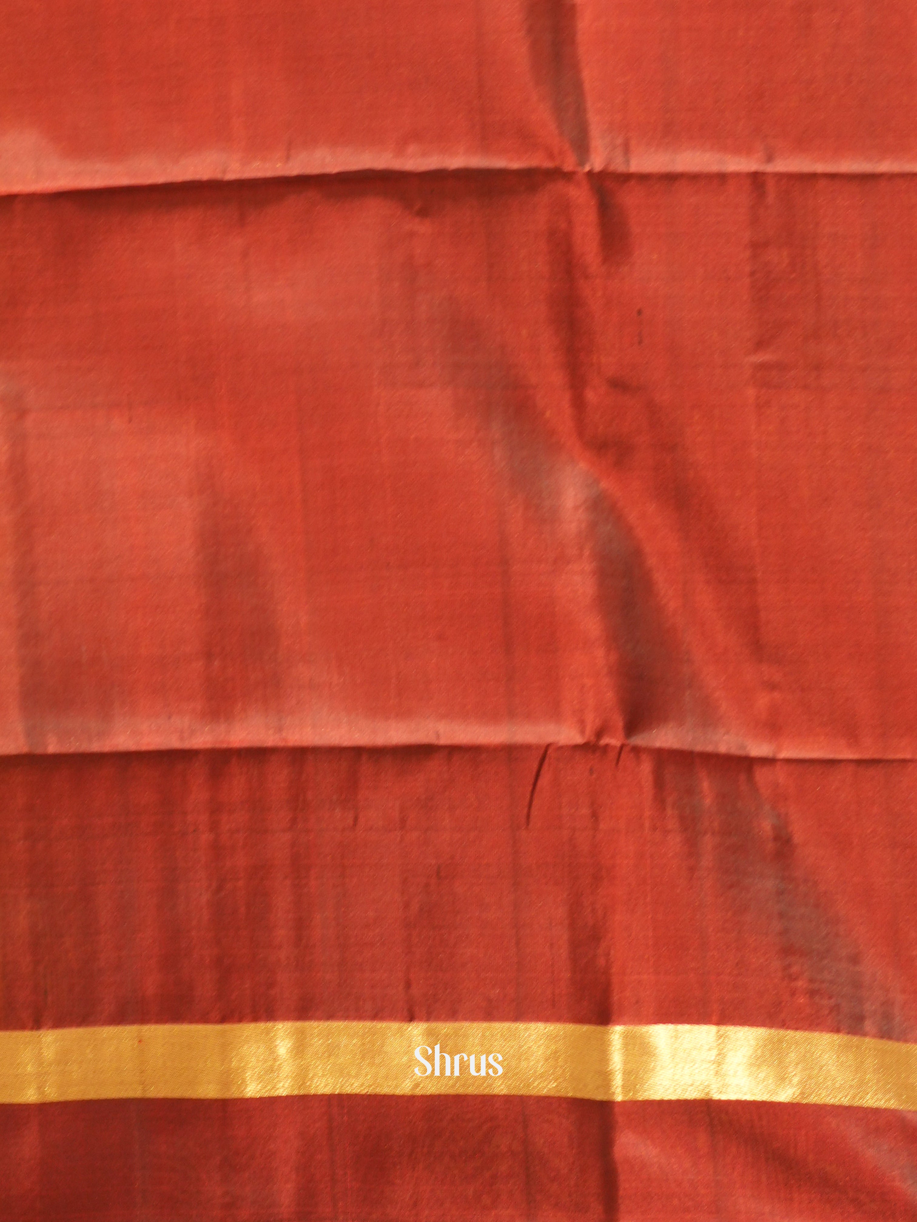Yellow & Brown - Soft Silk Saree - Shop on ShrusEternity.com