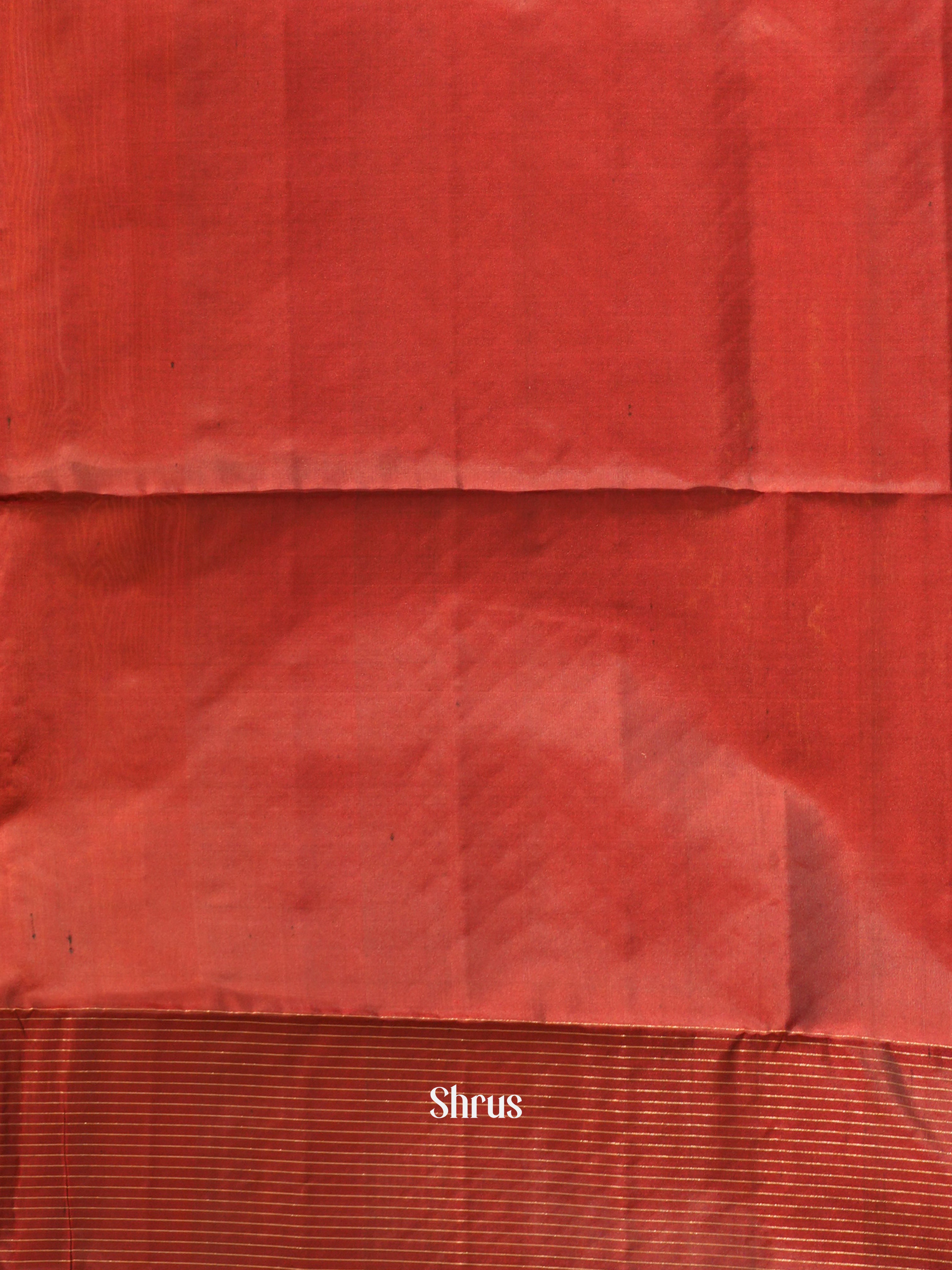 Mustardy Green & Brown - Soft Silk Saree - Shop on ShrusEternity.com