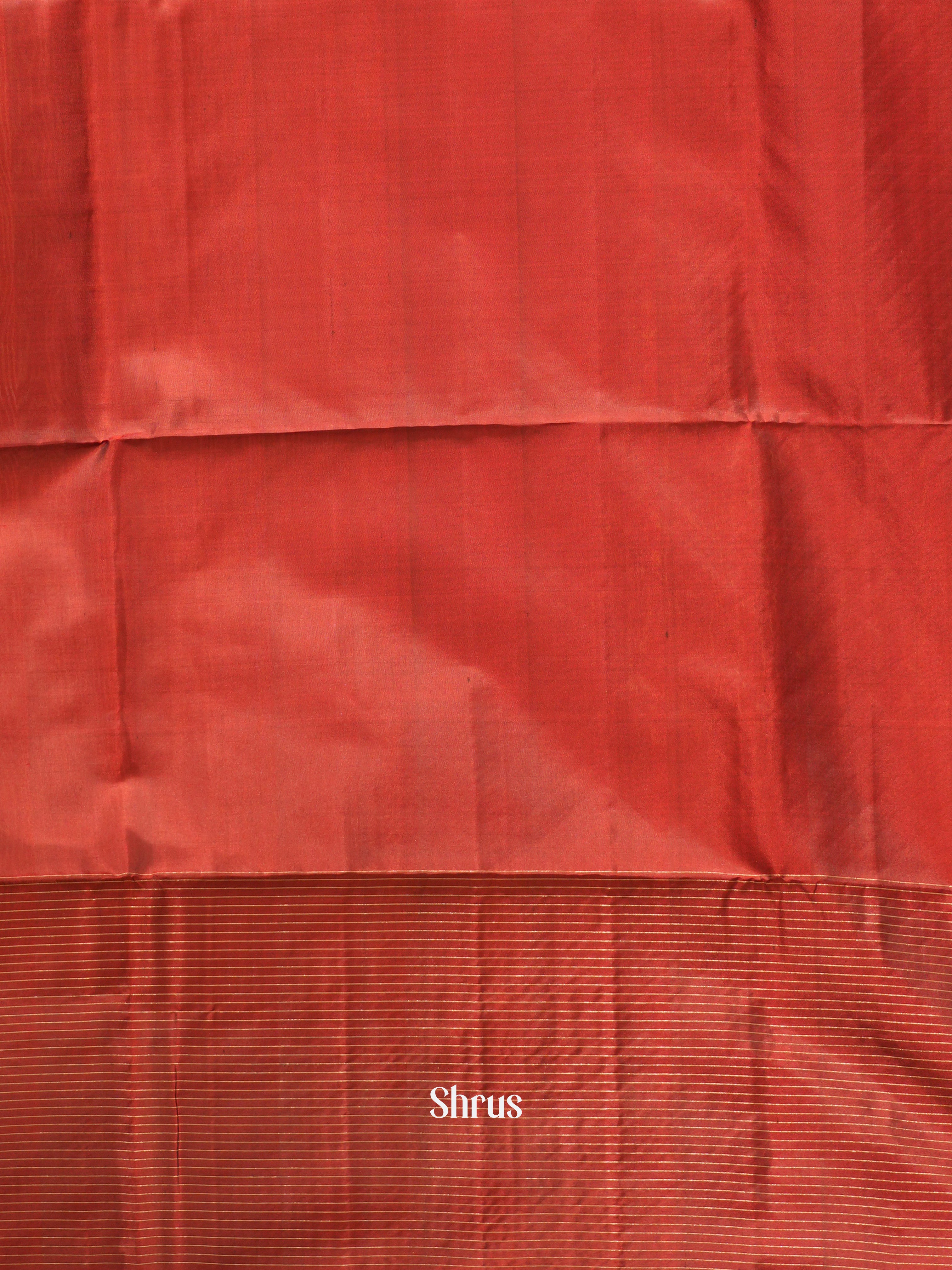 Green & Brown - Soft Silk Saree - Shop on ShrusEternity.com