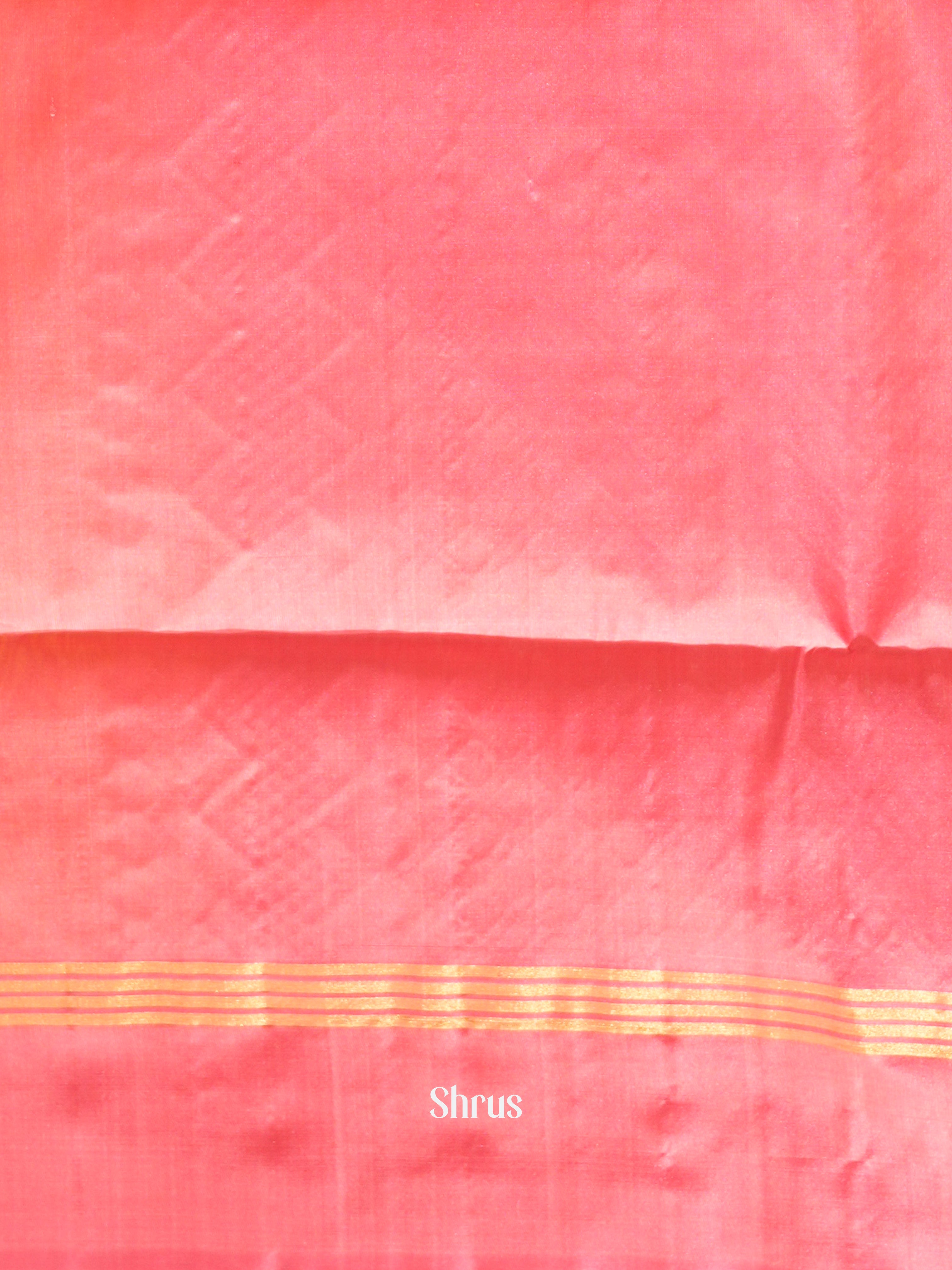 Yellow & Pink - Soft Silk Saree - Shop on ShrusEternity.com