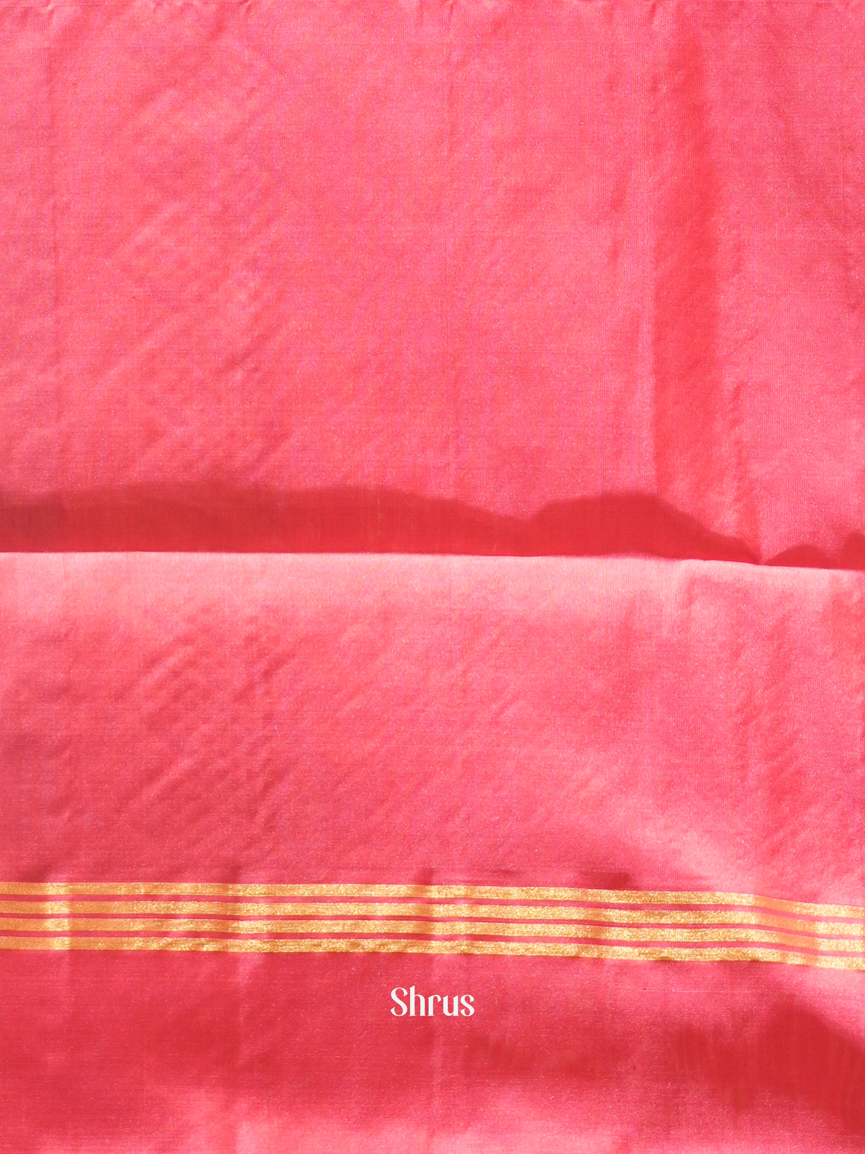 Green & Pink - Soft Silk Saree - Shop on ShrusEternity.com