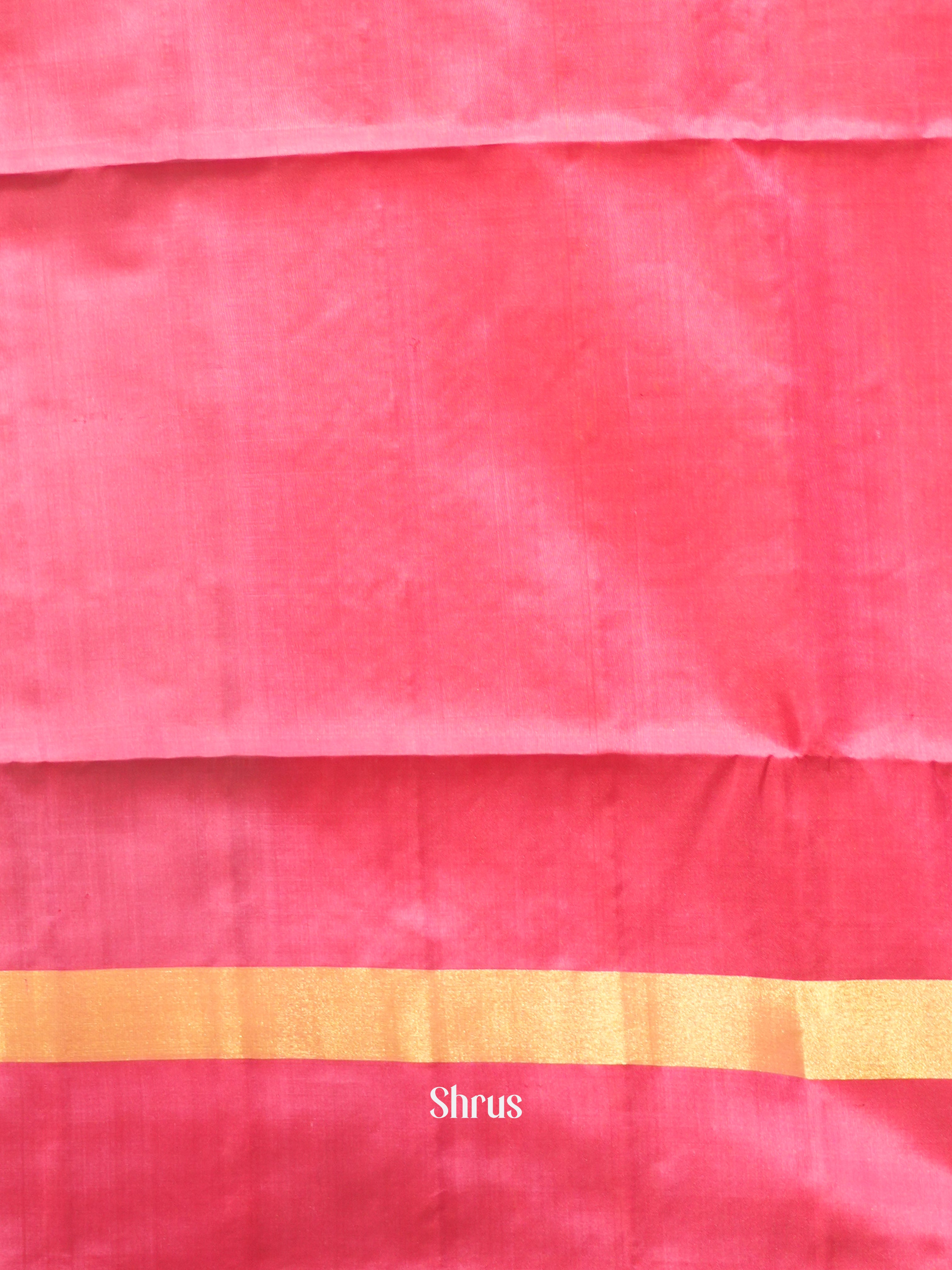 Teal Green & Pink - Soft Silk Saree - Shop on ShrusEternity.com