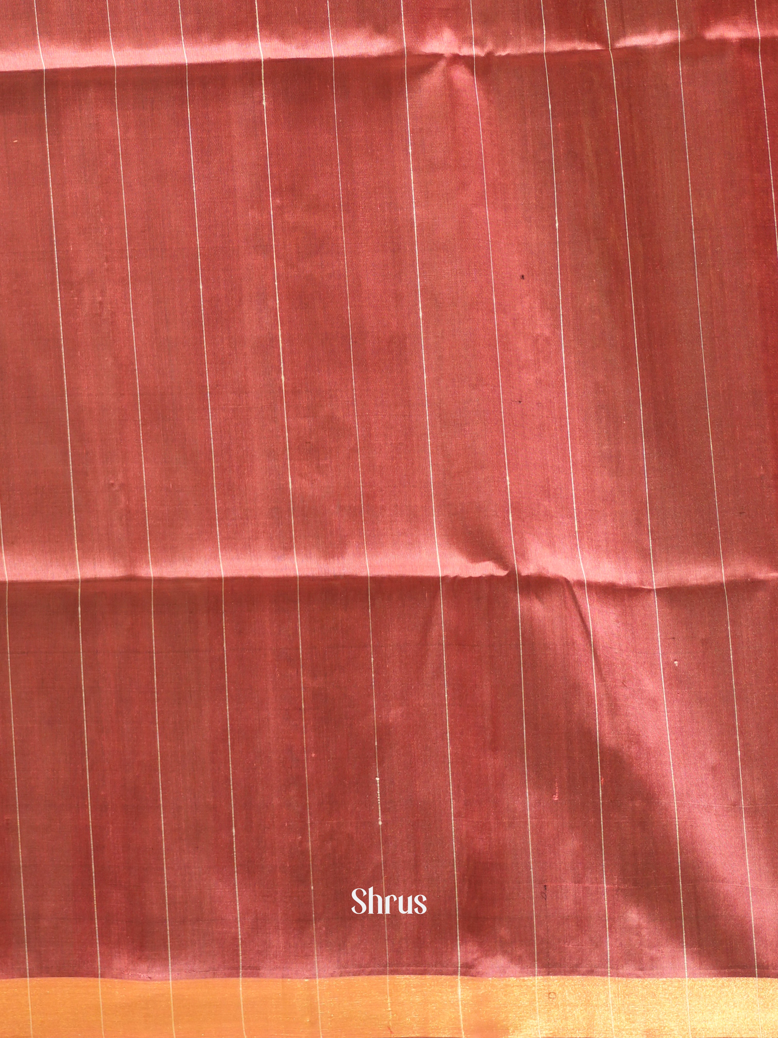 Grey & Brown - Soft Silk Saree - Shop on ShrusEternity.com