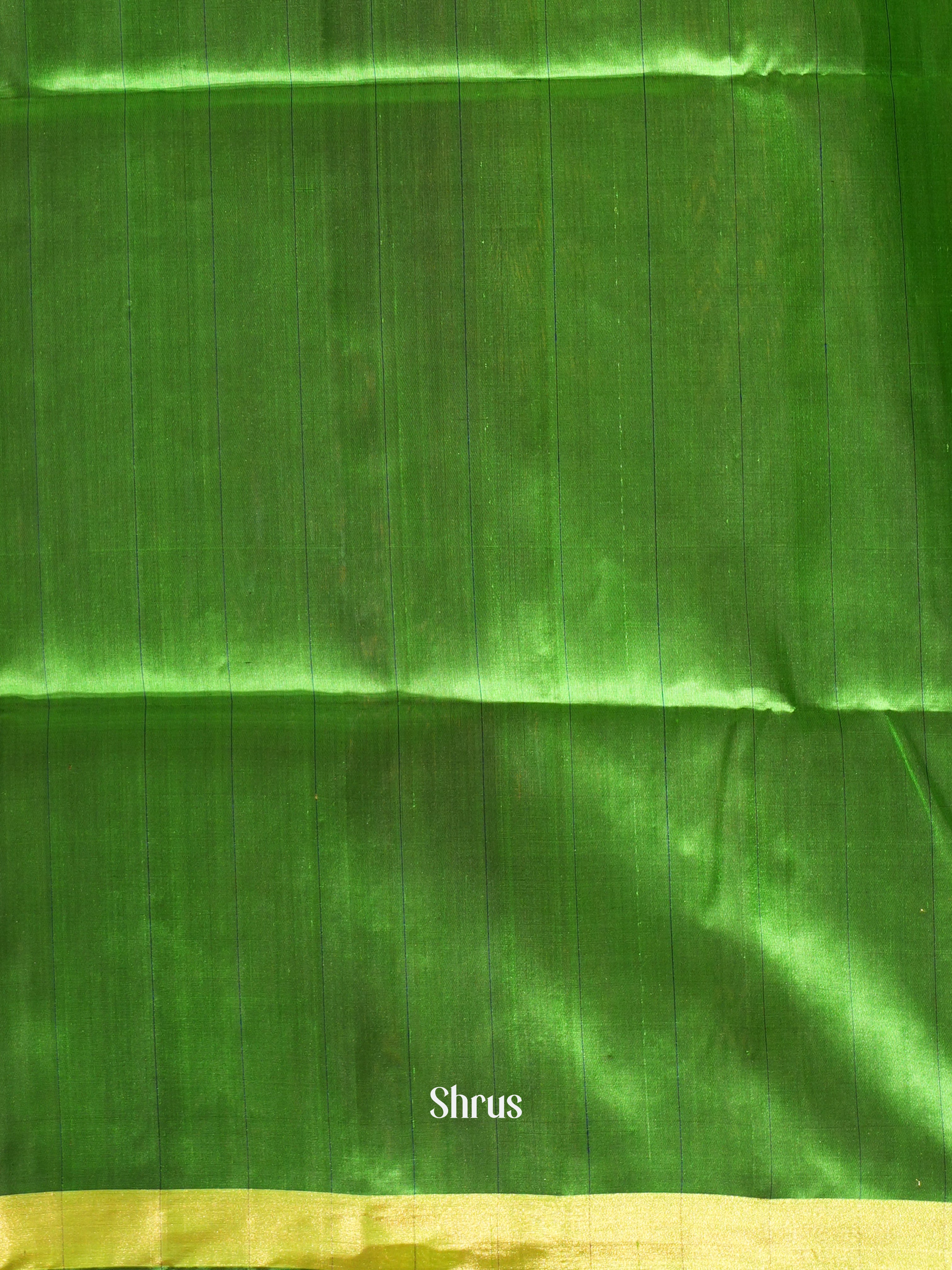 Blue & Green - Soft Silk Saree - Shop on ShrusEternity.com