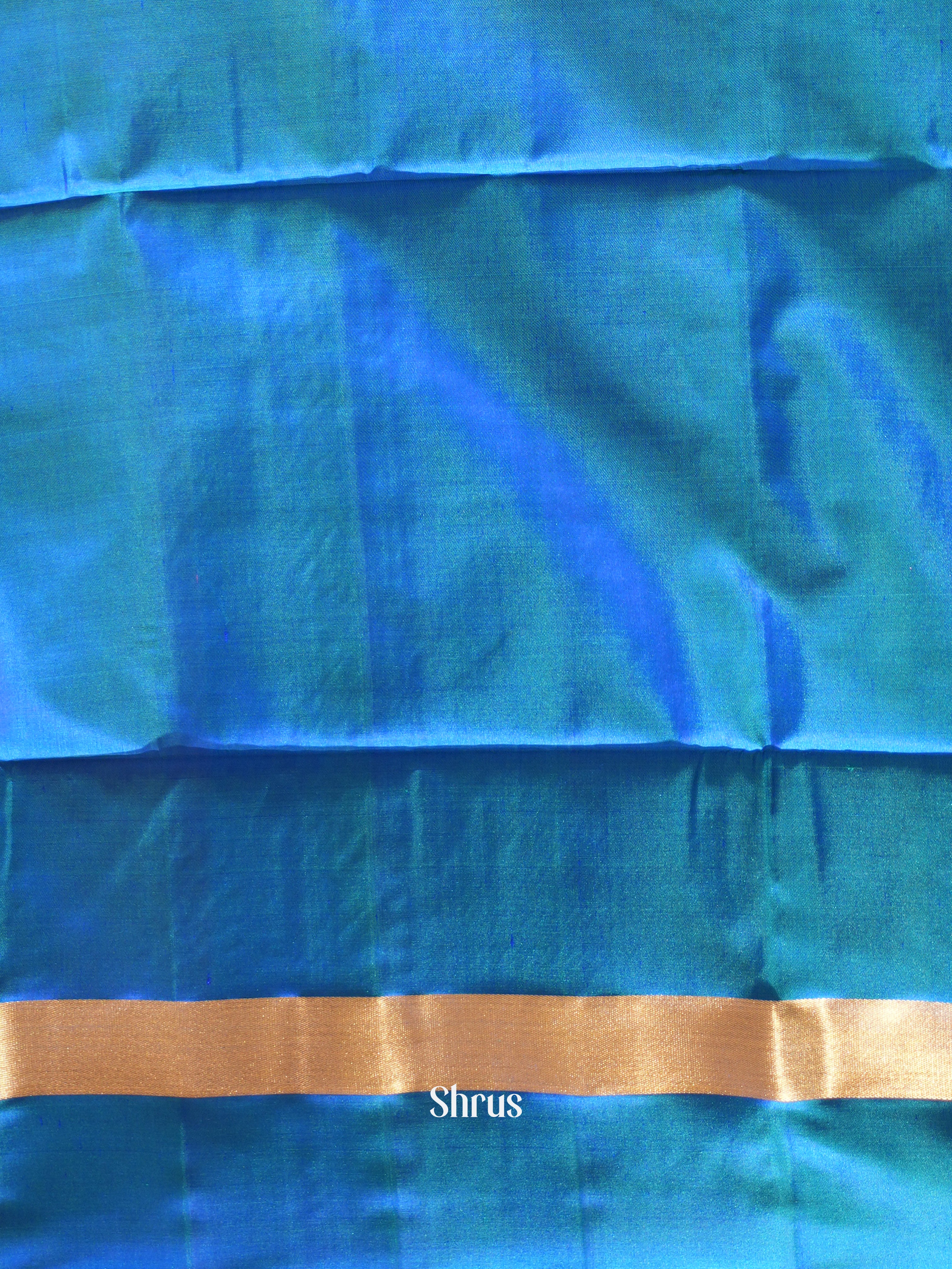 Pink & Blue - Soft Silk Saree - Shop on ShrusEternity.com