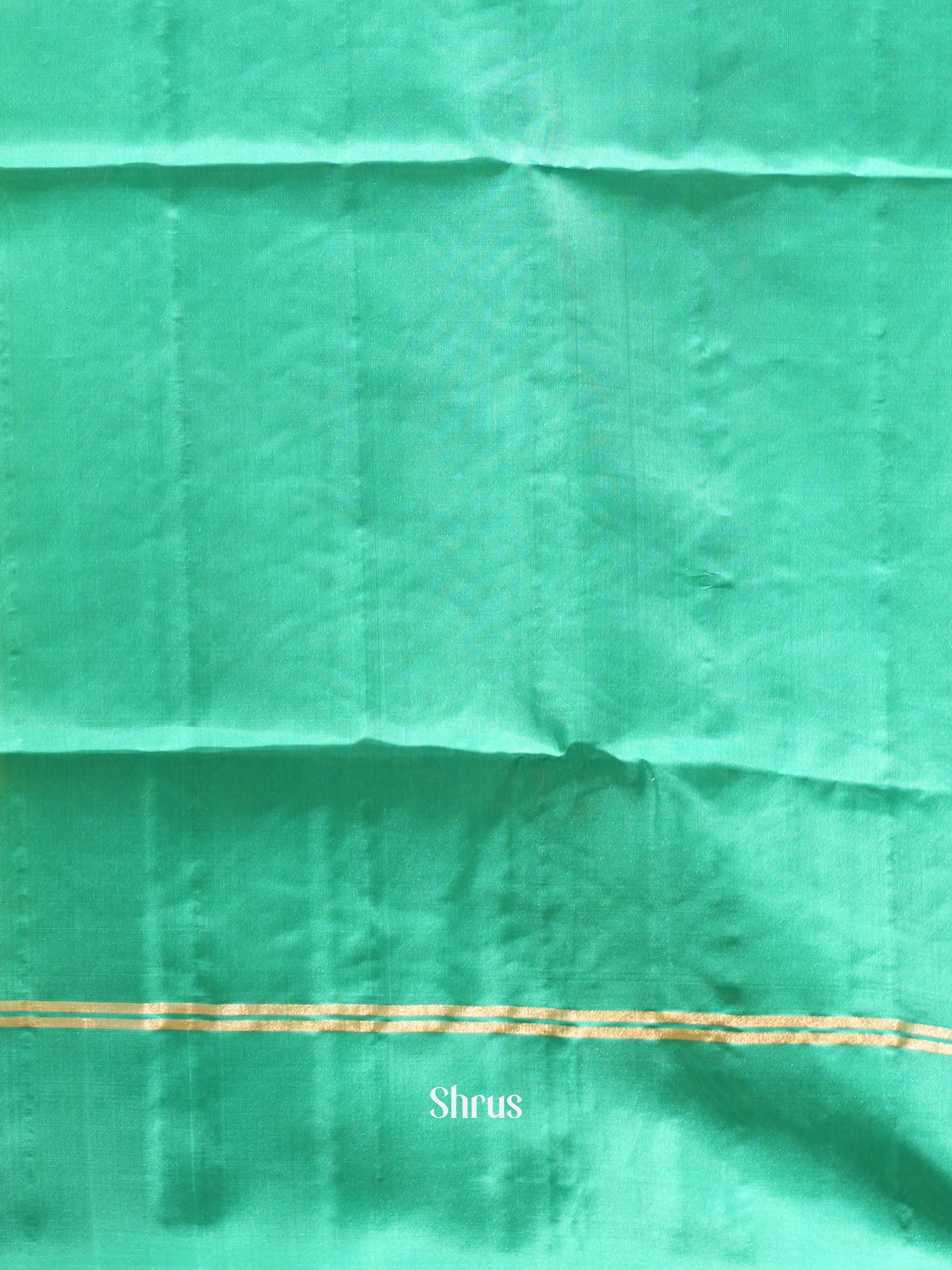 Yellow & Teal Green - Soft Silk Saree - Shop on ShrusEternity.com