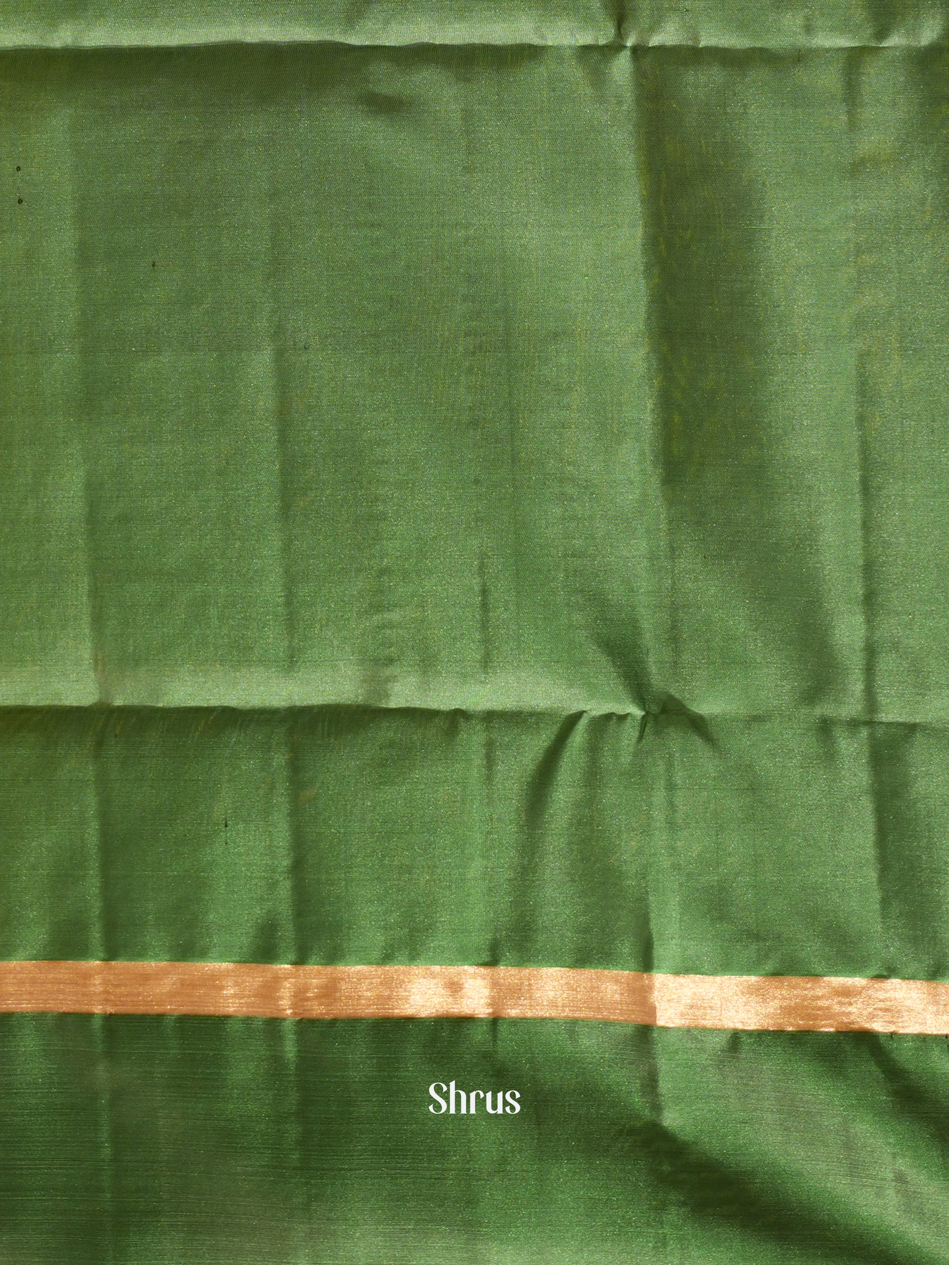 Yellow & Green - Soft Silk Saree - Shop on ShrusEternity.com