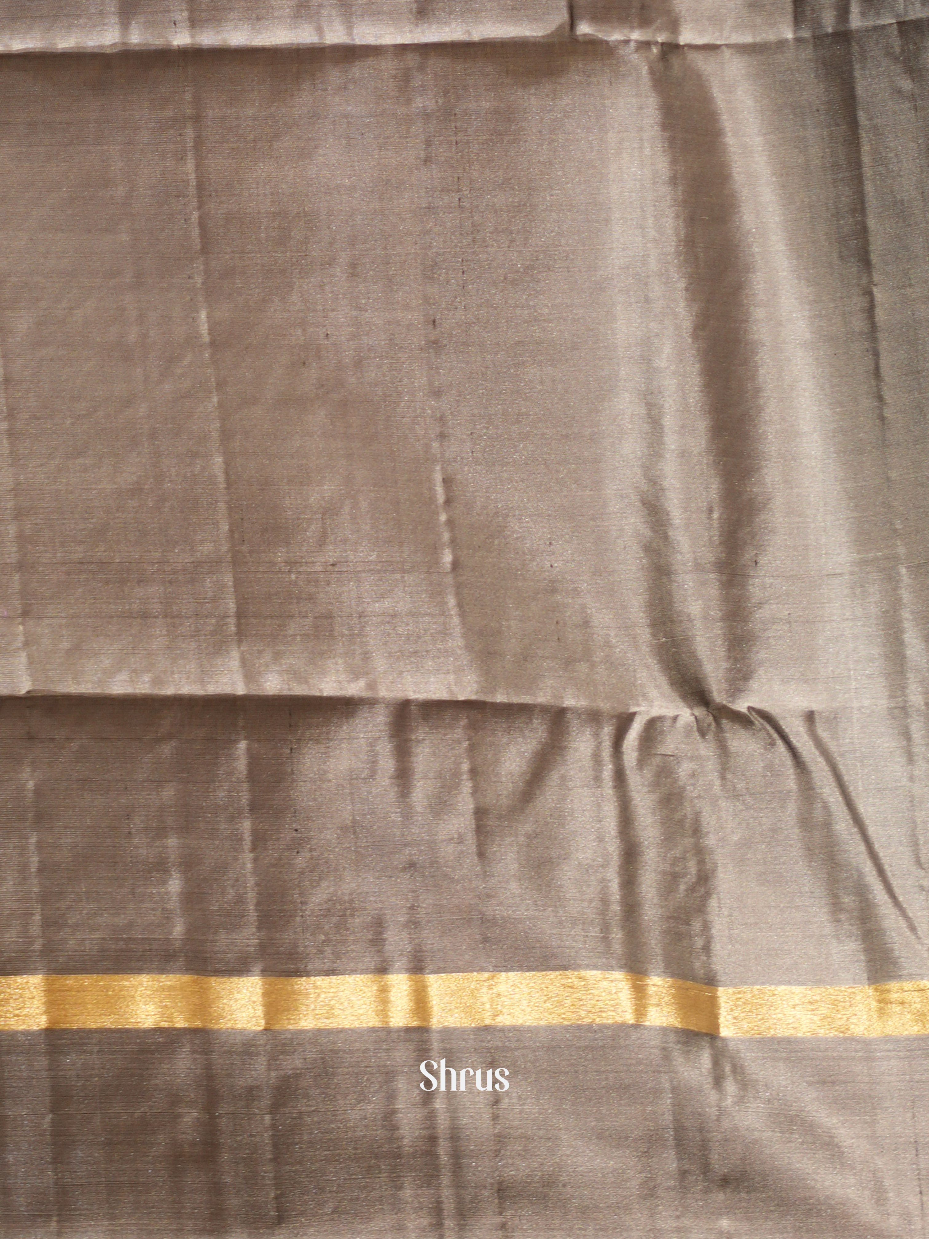 Purple & Grey - Soft Silk Saree - Shop on ShrusEternity.com