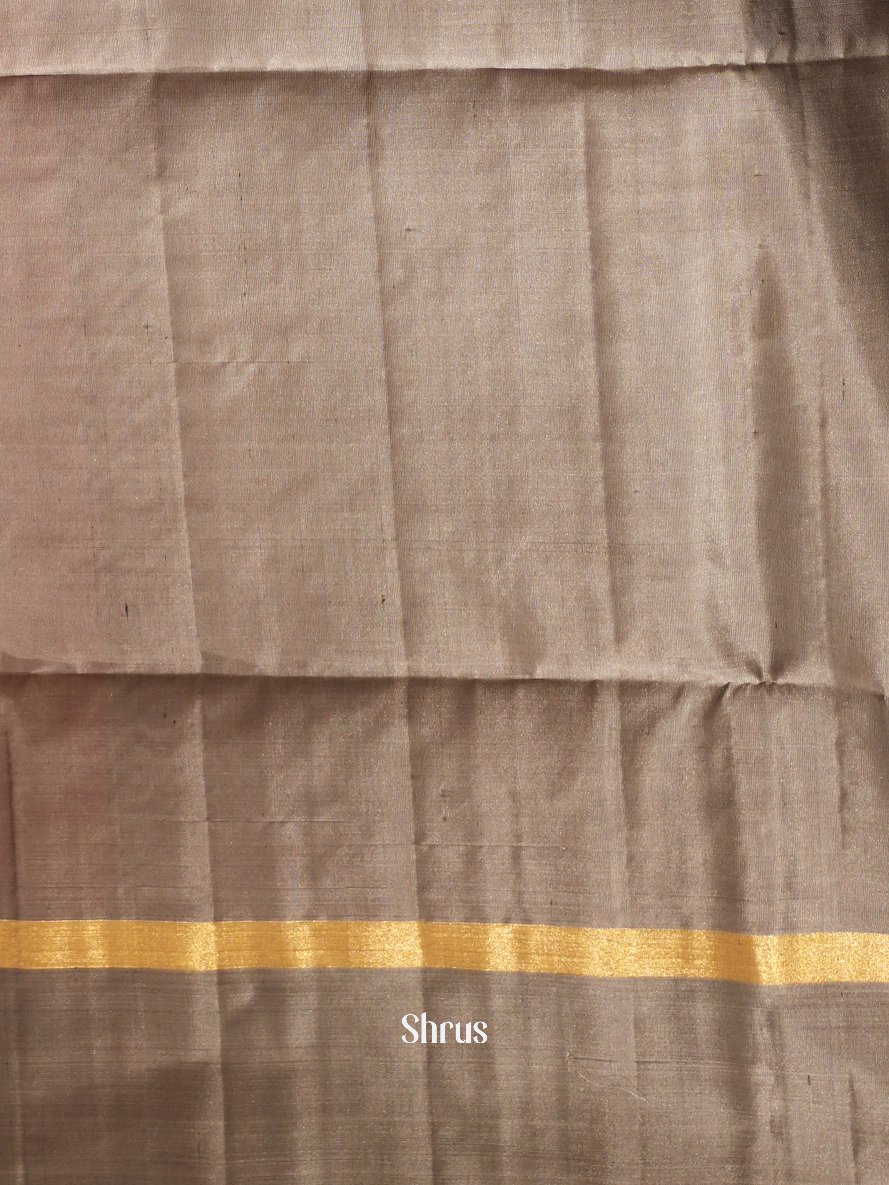 Red & Grey - Soft Silk Saree - Shop on ShrusEternity.com