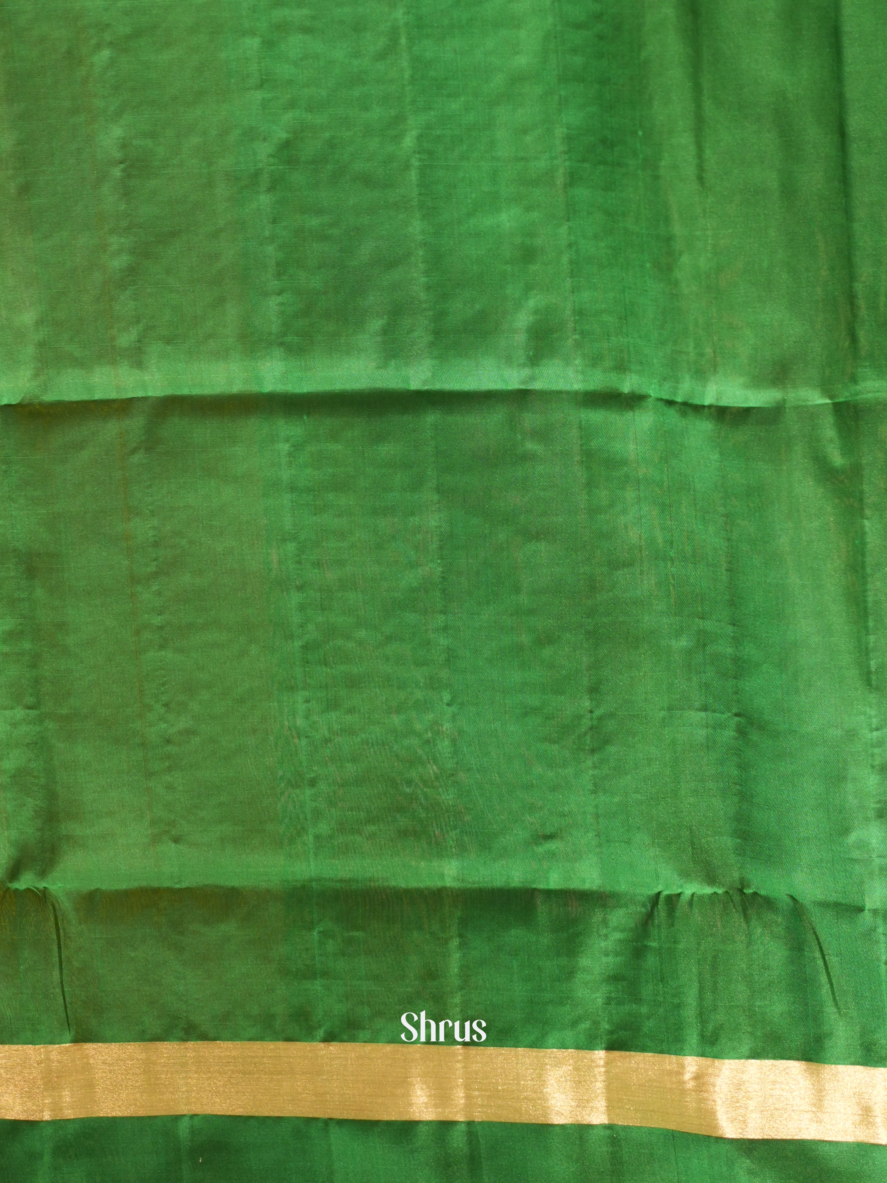 Yellow & Green - Soft Silk Saree - Shop on ShrusEternity.com