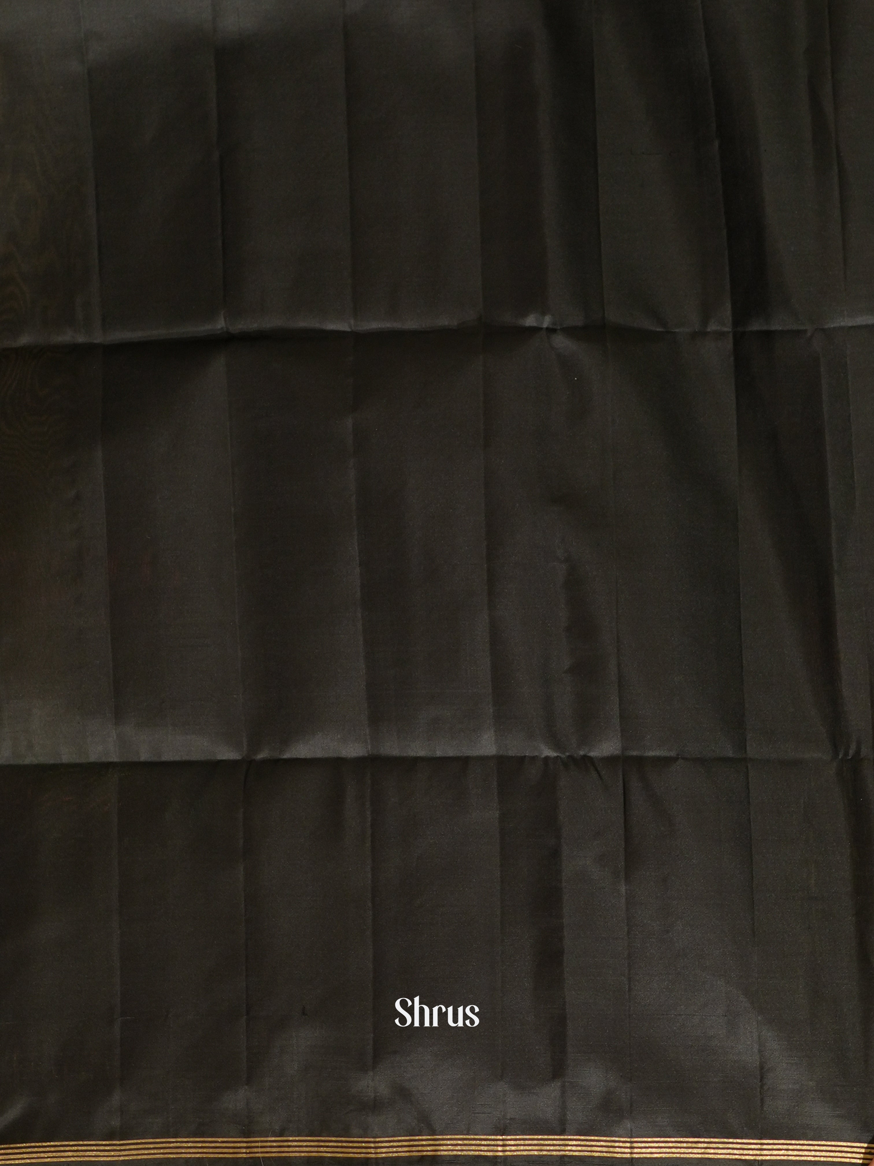 Gold & Black- Soft Silk Saree - Shop on ShrusEternity.com