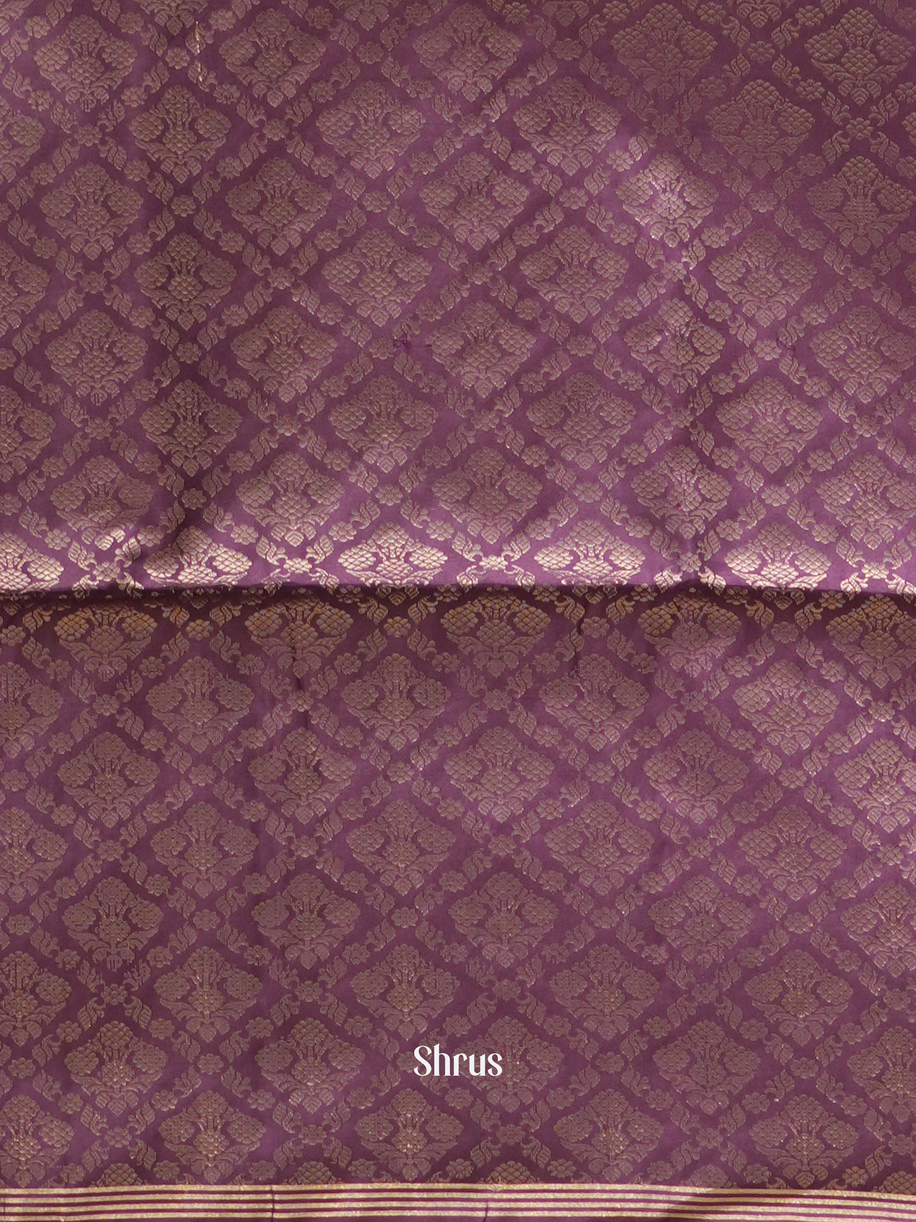 Mustard & Violet - Soft Silk Saree - Shop on ShrusEternity.com