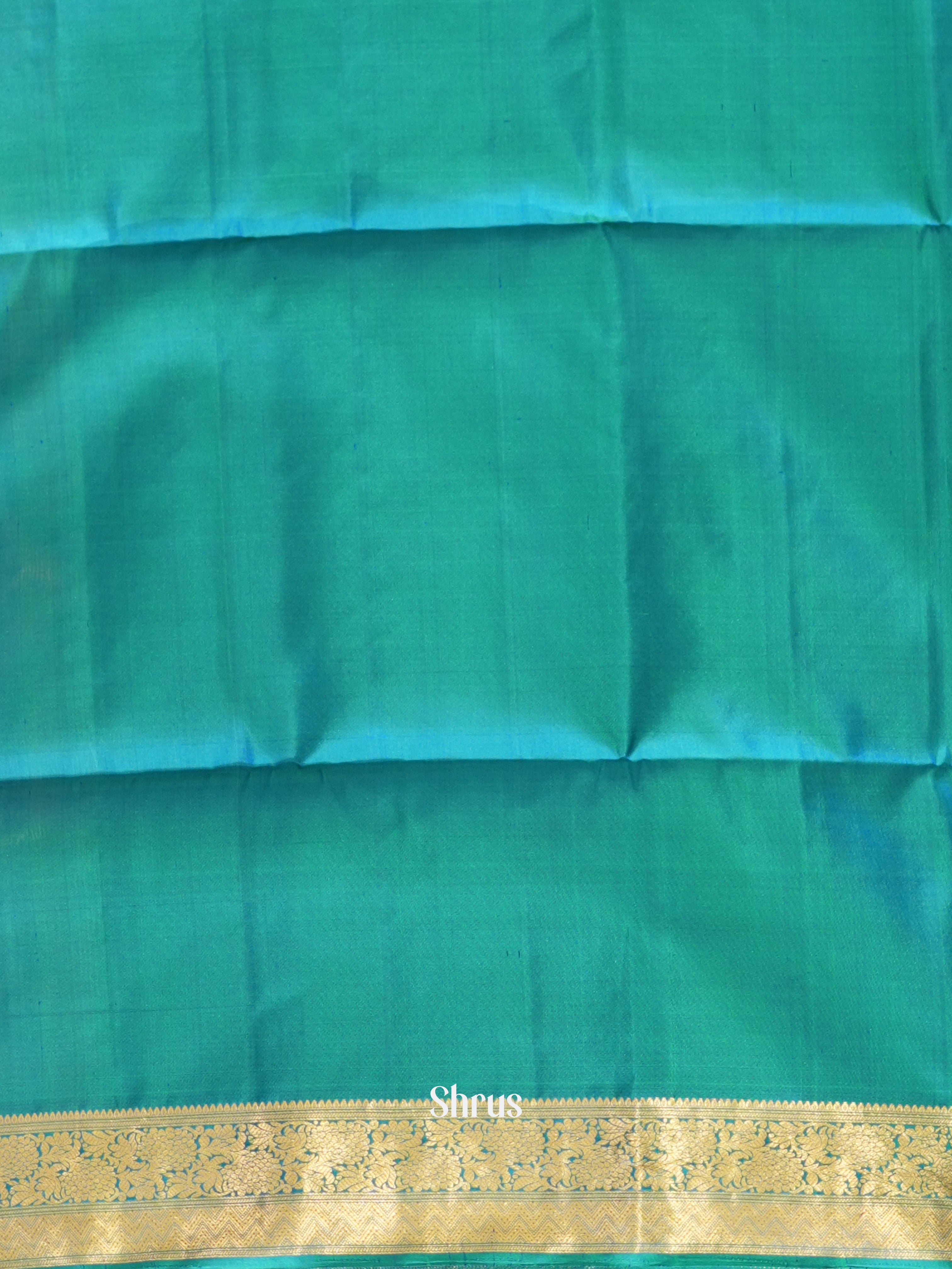Pink & Teal - Soft Silk Saree - Shop on ShrusEternity.com