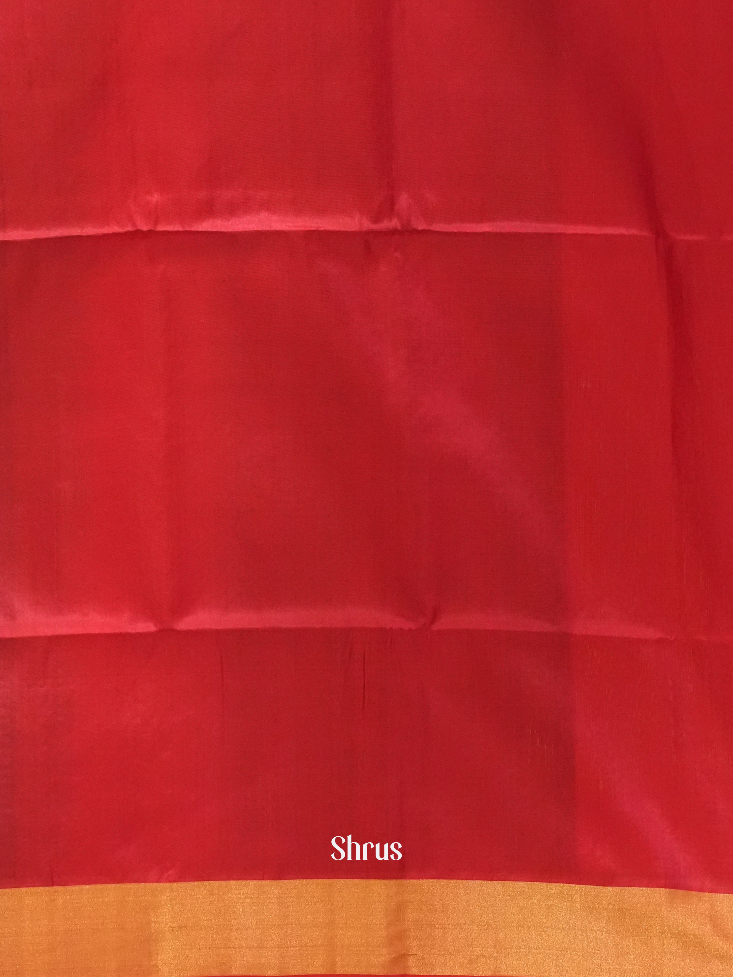 Green & Pink - Soft Silk Saree-2