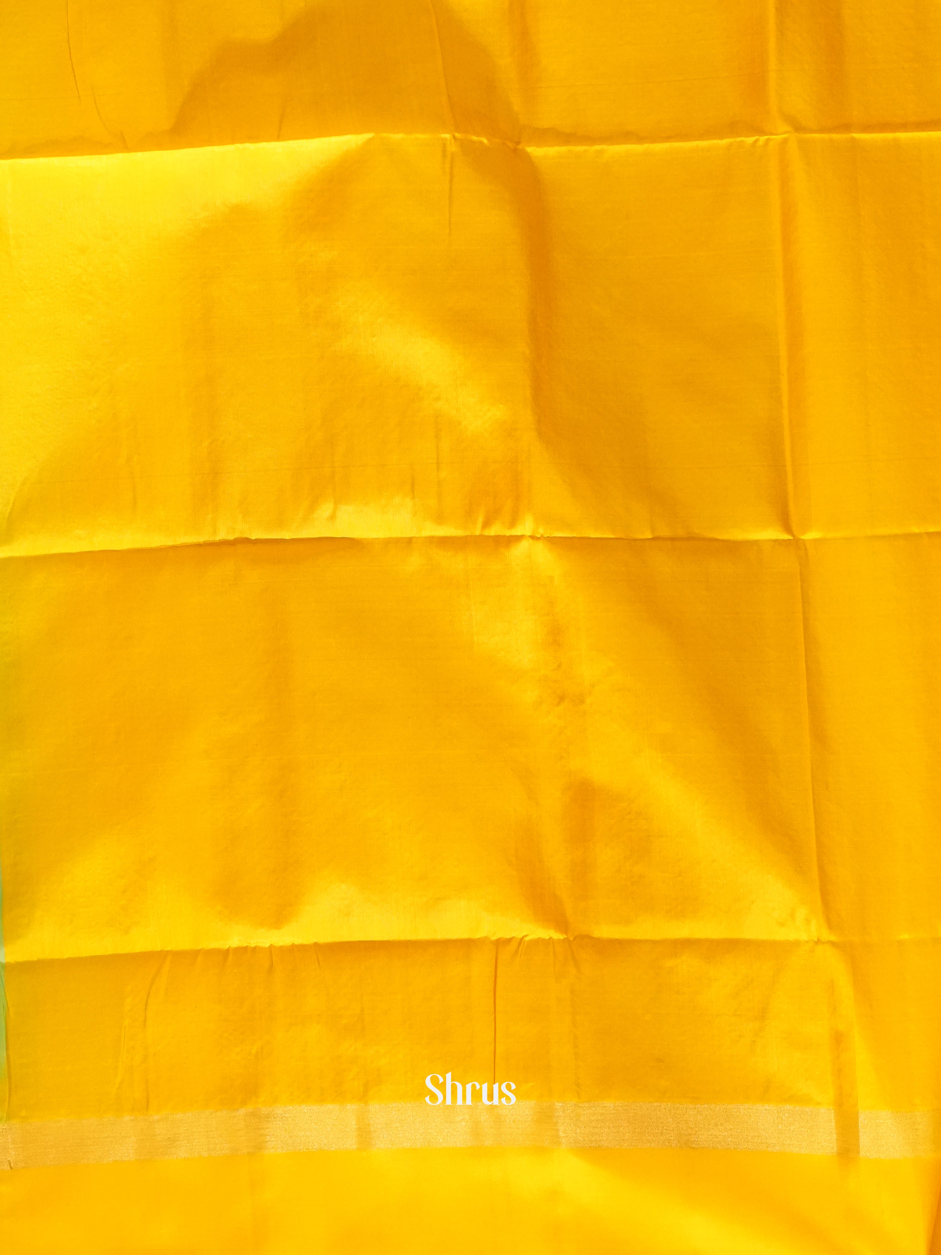 Blue & Yellow - Soft Silk Saree - Shop on ShrusEternity.com