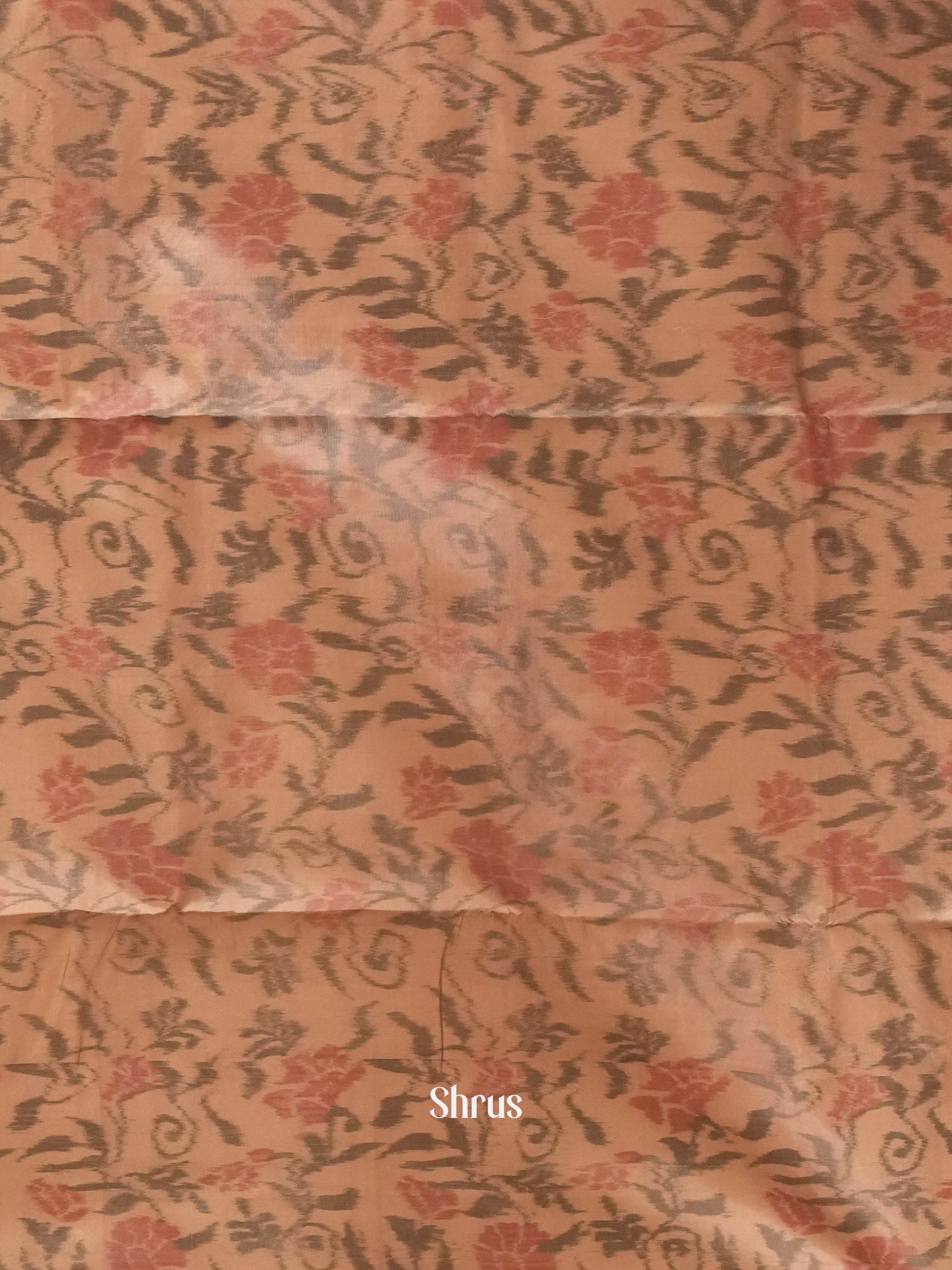 Blue & Dusty Brown - Soft Silk Saree - Shop on ShrusEternity.com