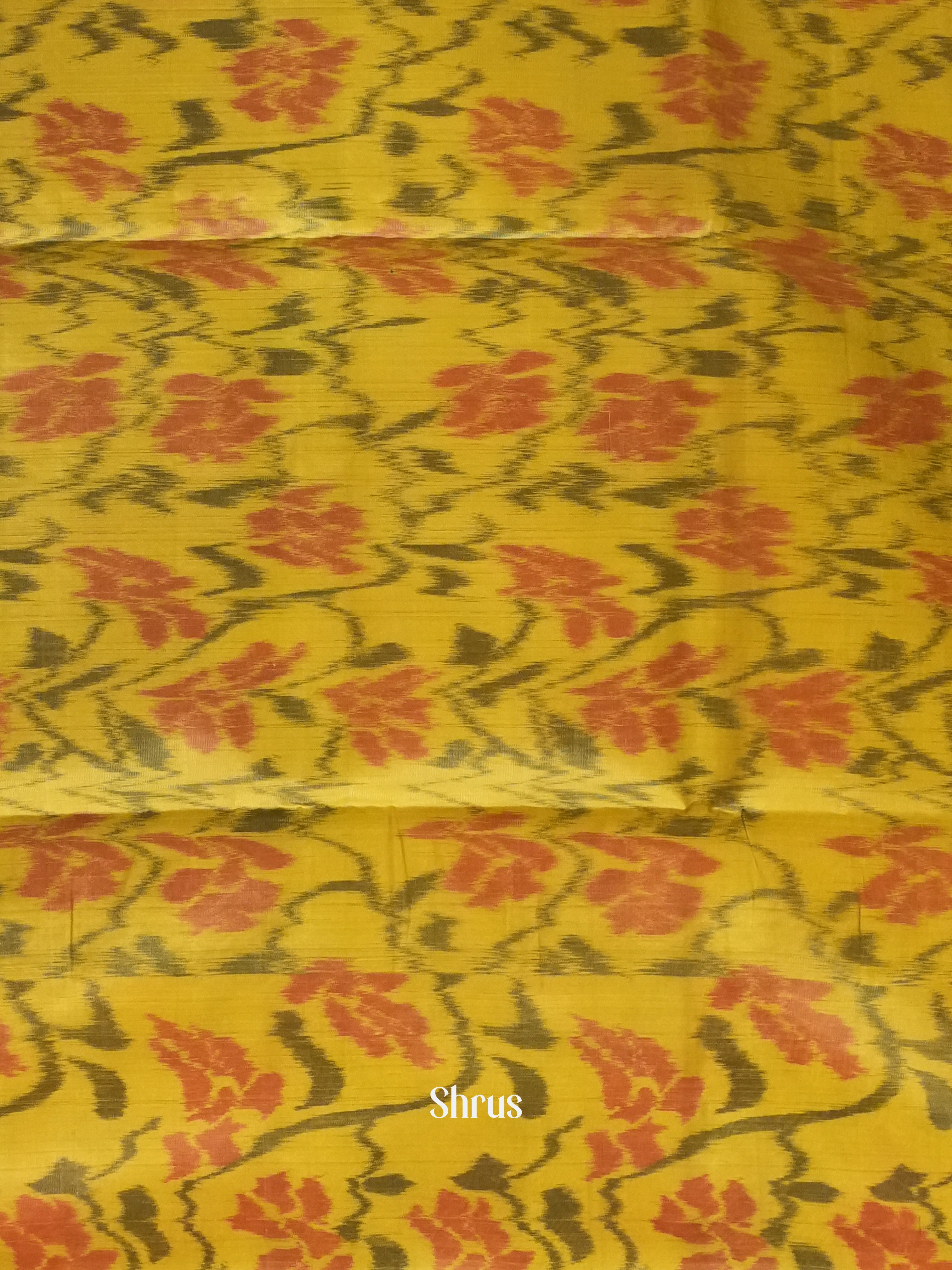 Blue & Yellow - Soft Silk Saree - Shop on ShrusEternity.com