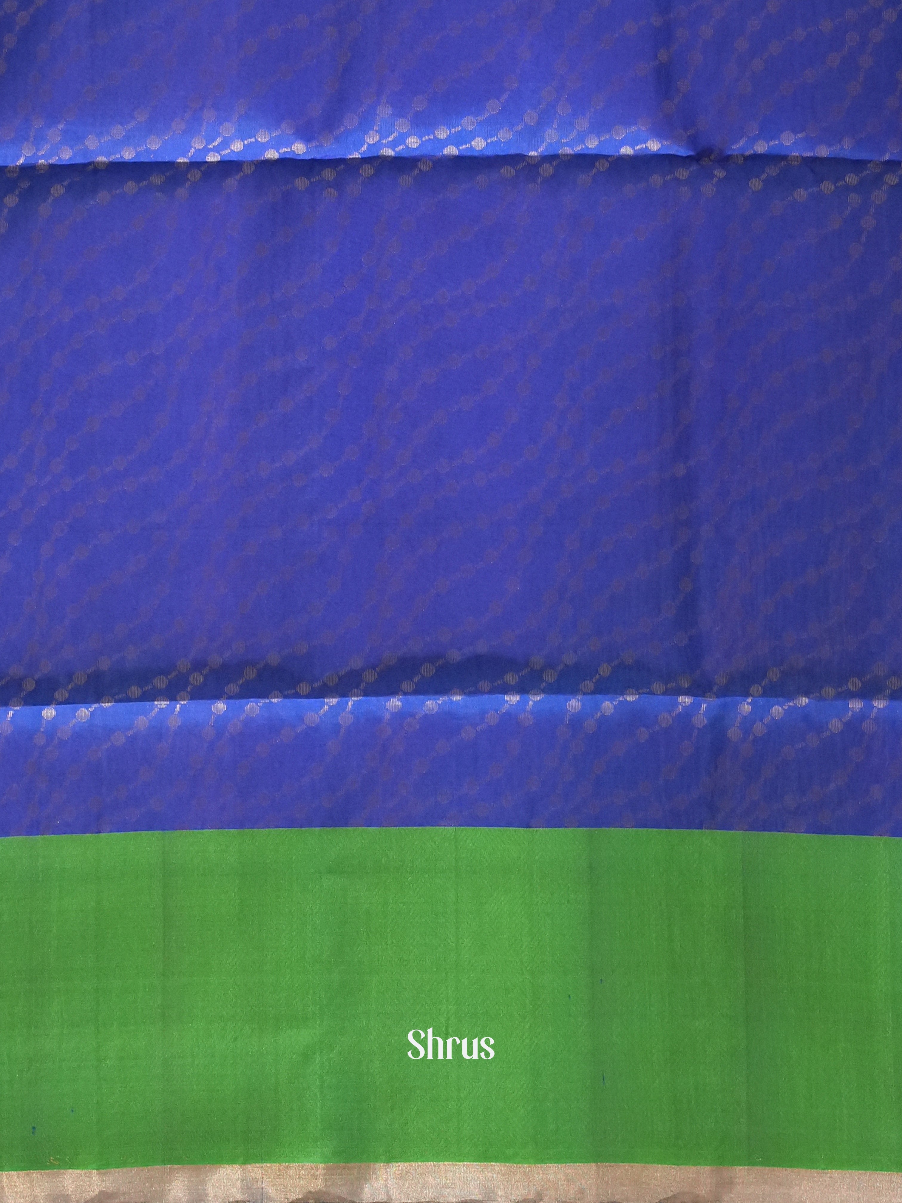 Green & Blue - Soft Silk Saree - Shop on ShrusEternity.com
