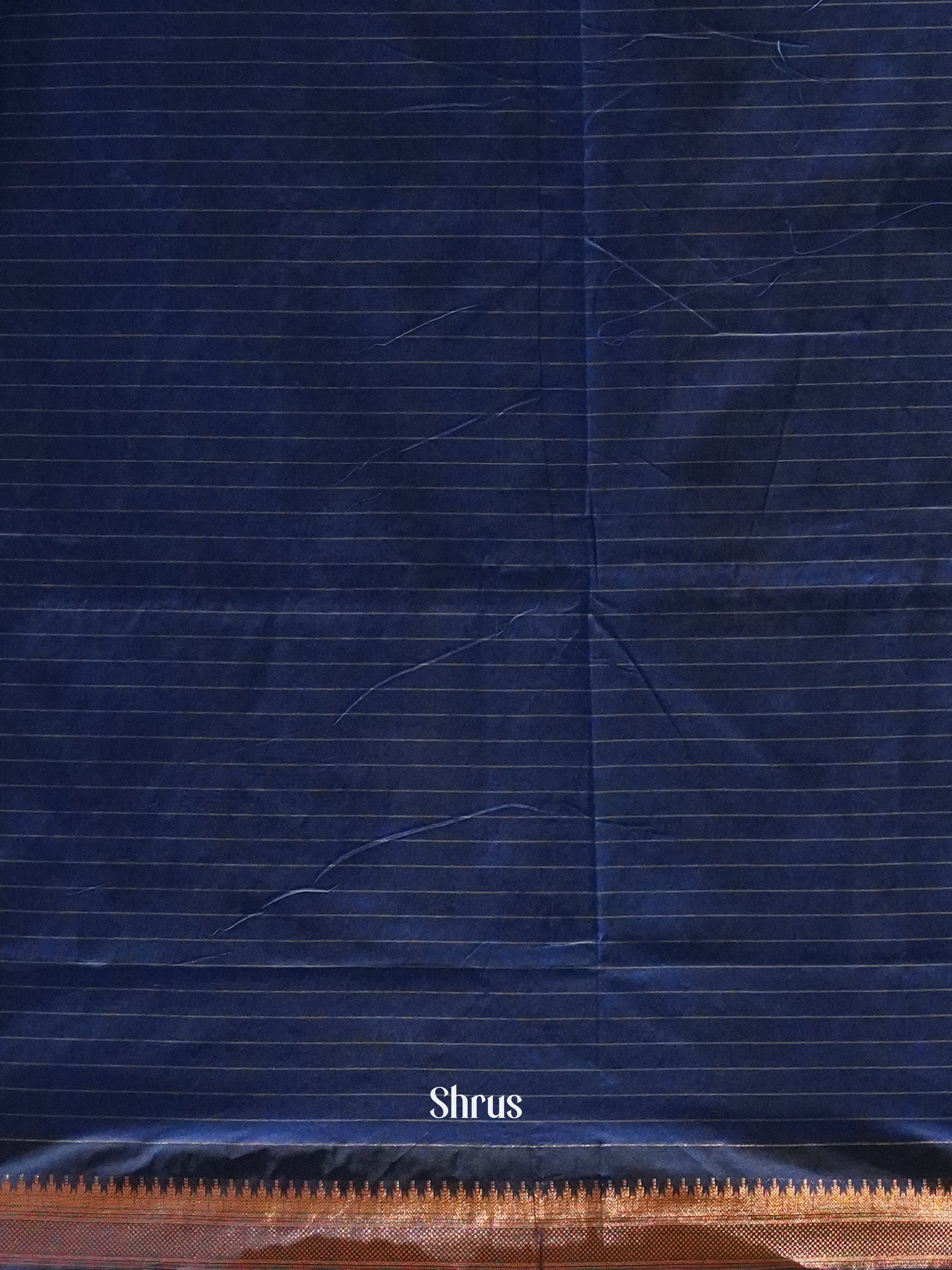 Blue - Kalyani Cotton Saree - Shop on ShrusEternity.com