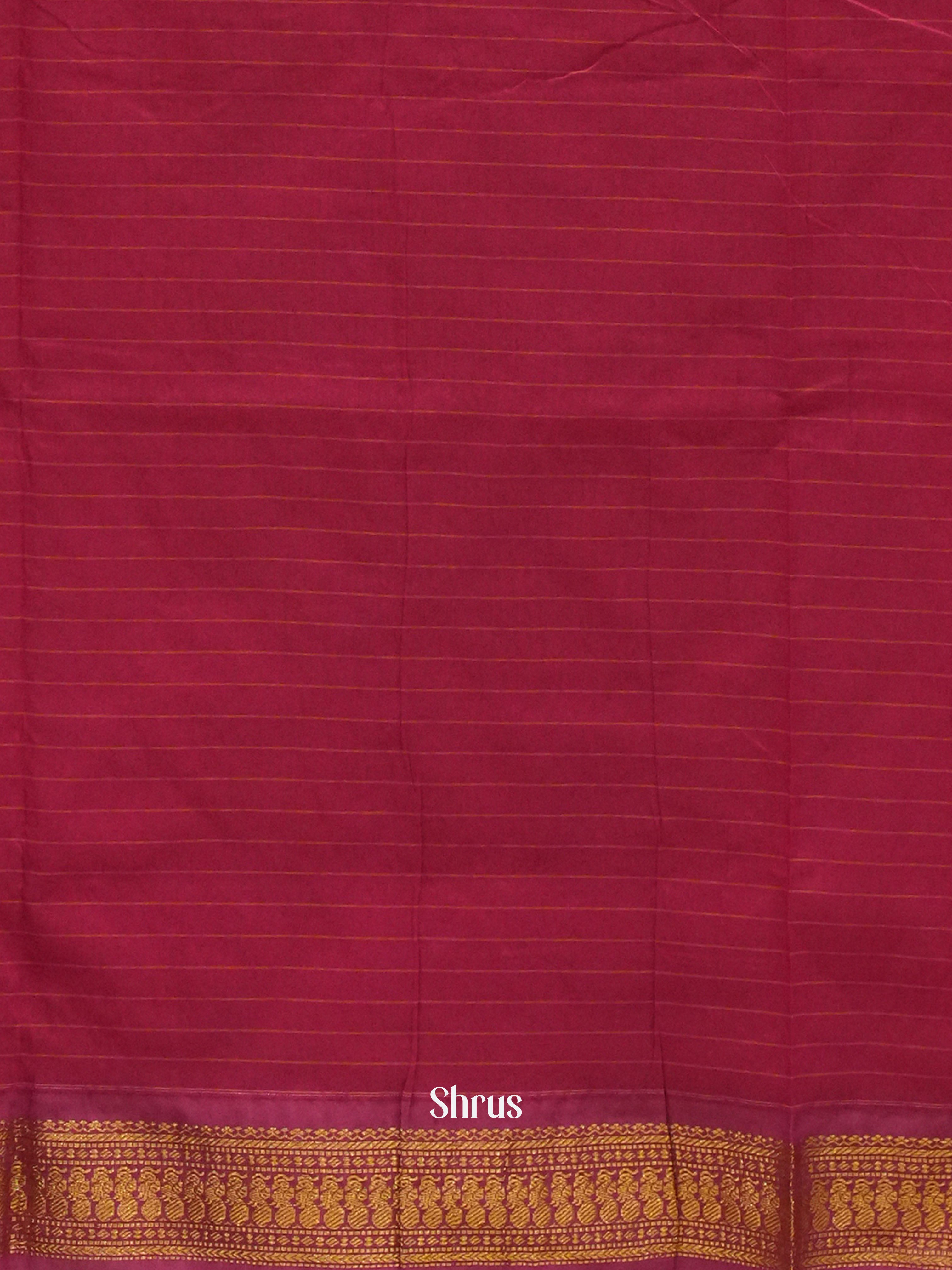 Army Green & Pink - Kalyani Cotton Saree - Shop on ShrusEternity.com